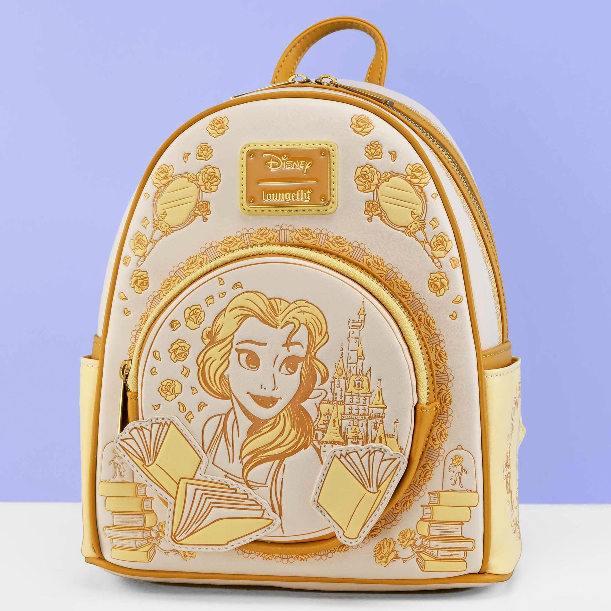 Loungefly x Disney Beauty and The Beast Belle Tonal Sketch Portrait Mini Backpack - GeekCore