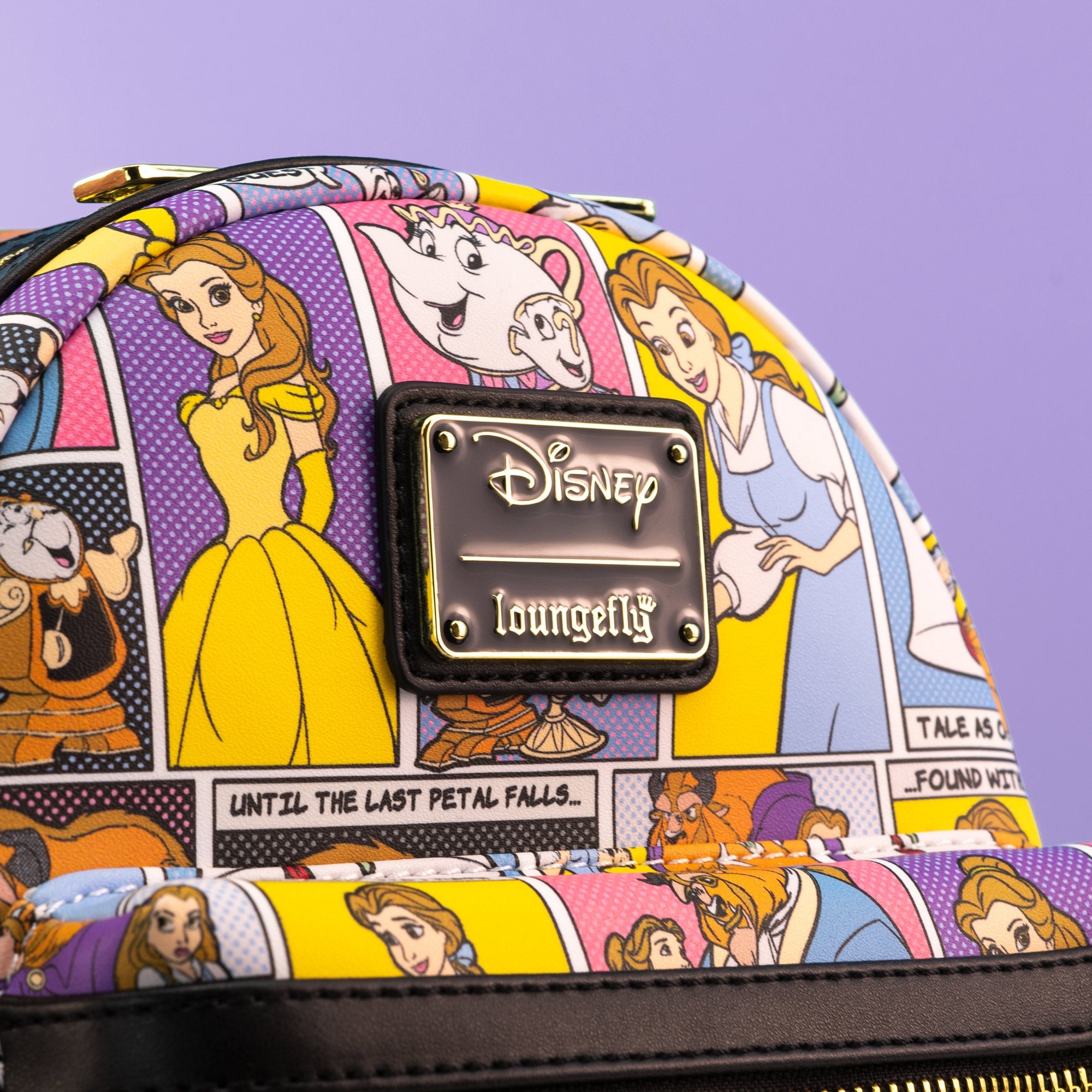 Loungefly x Disney Beauty and the Beast Comic Strip Mini Backpack - GeekCore