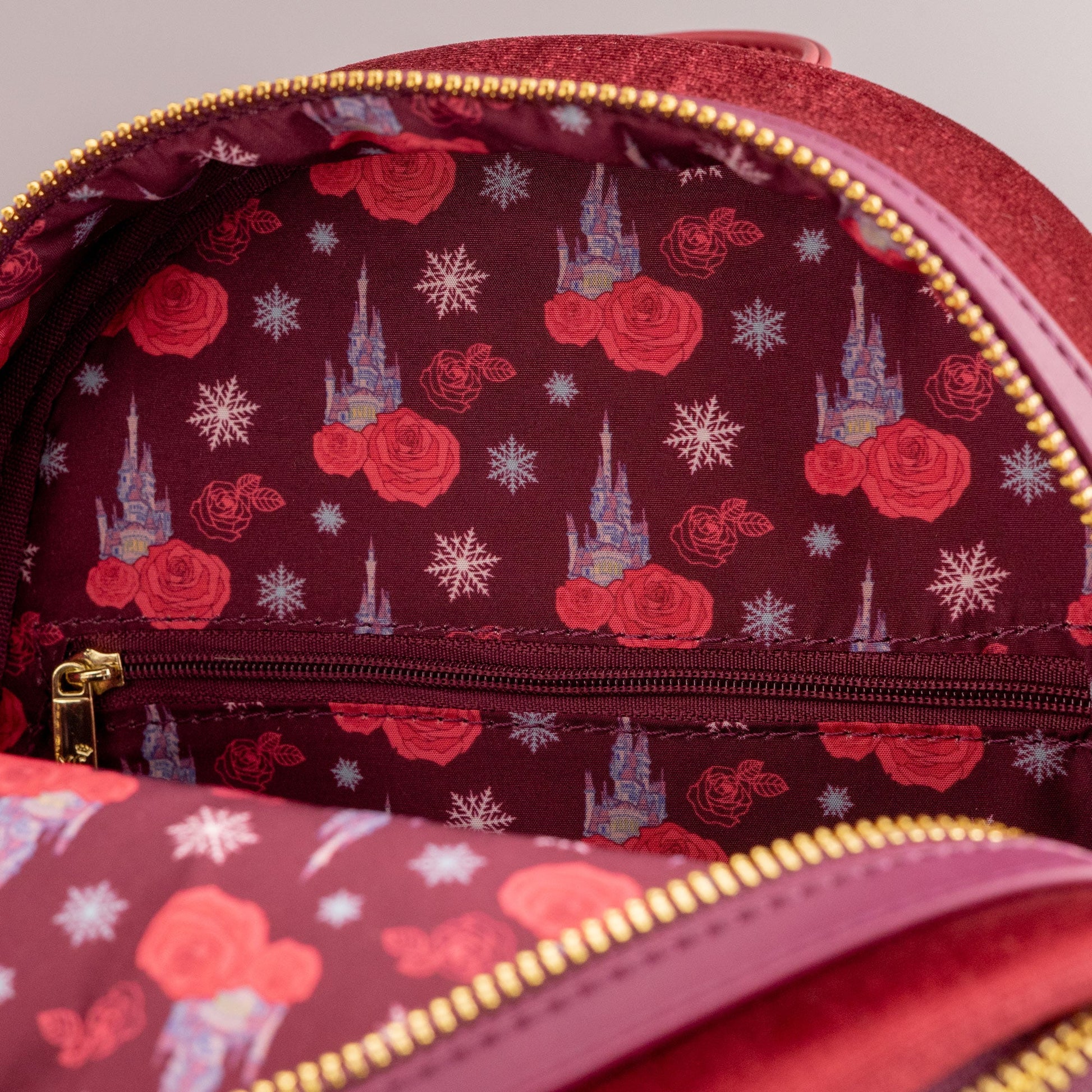 Loungefly x Disney Beauty and the Beast Enchanted Belle Winter Scene Mini Backpack - GeekCore
