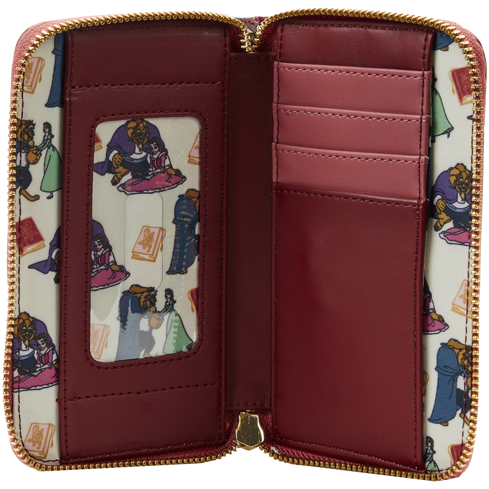 Loungefly x Disney Beauty and the Beast Fireplace Scene Wallet - GeekCore