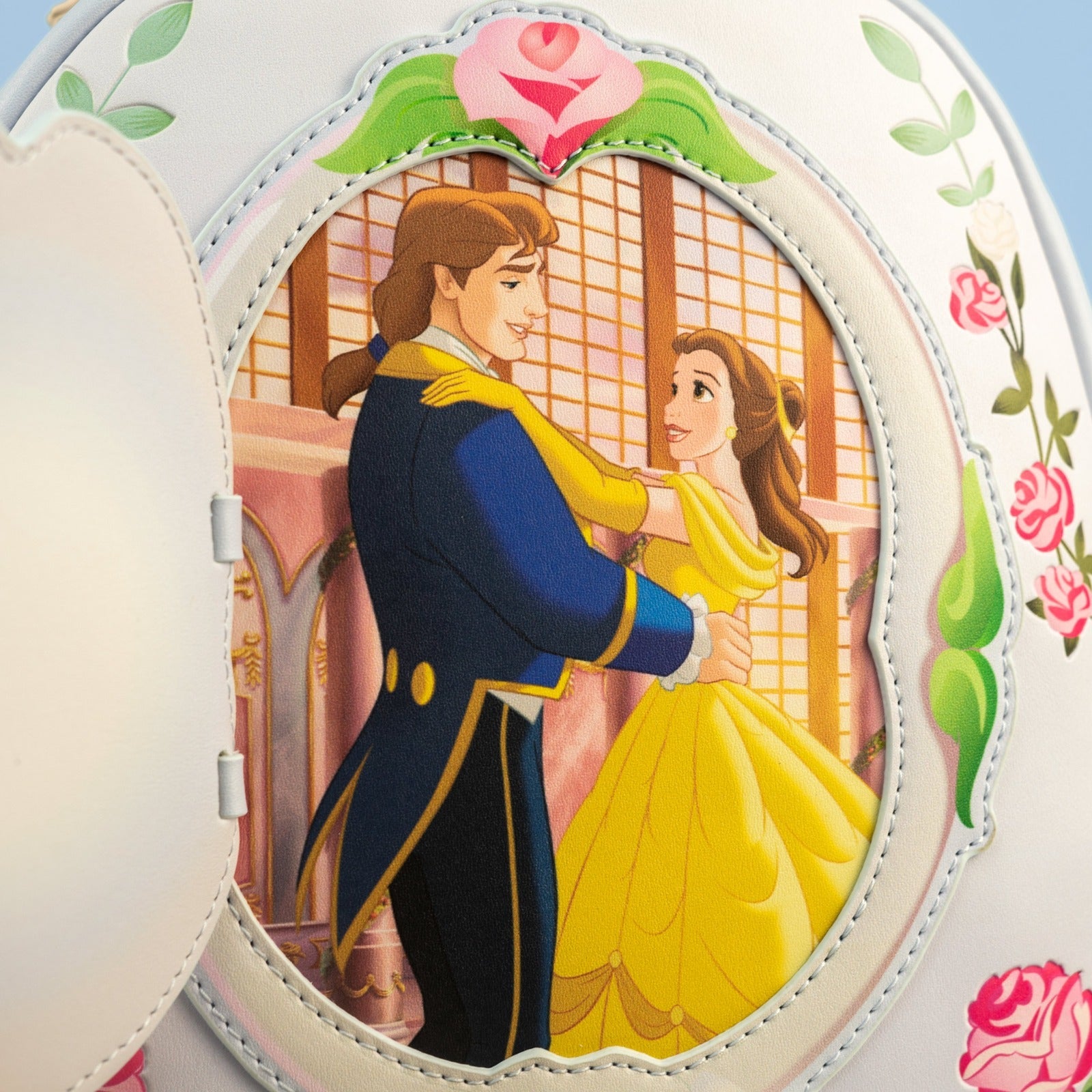 Loungefly x Disney Beauty and The Beast Floral Mirror Mini Backpack - GeekCore