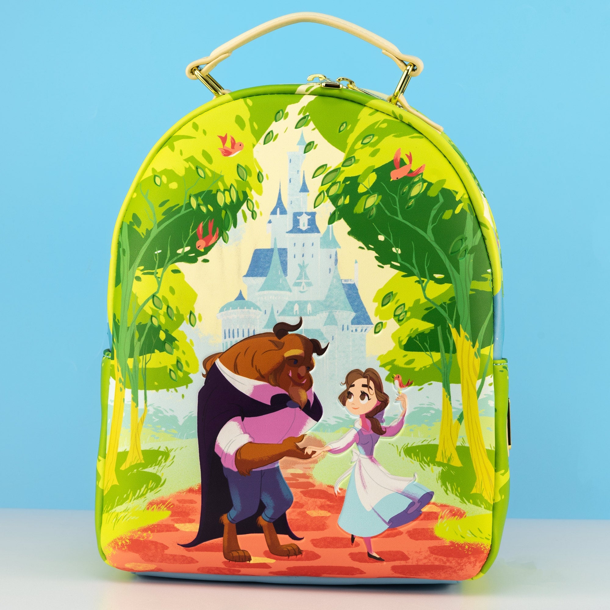 Loungefly x Disney Beauty and the Beast Garden Stroll Mini Backpack - GeekCore