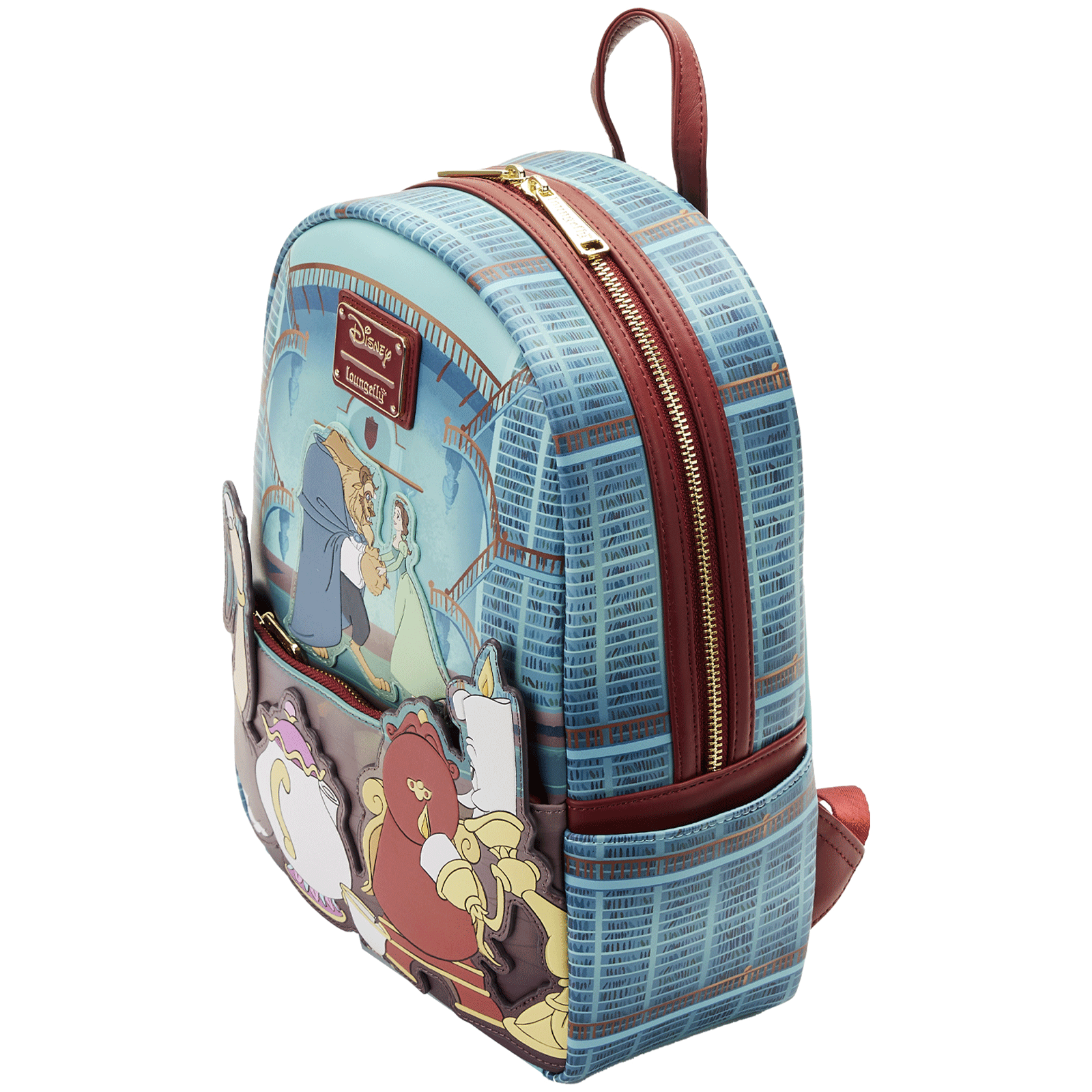 Loungefly x Disney Beauty and the Beast Library Scene Mini Backpack - GeekCore