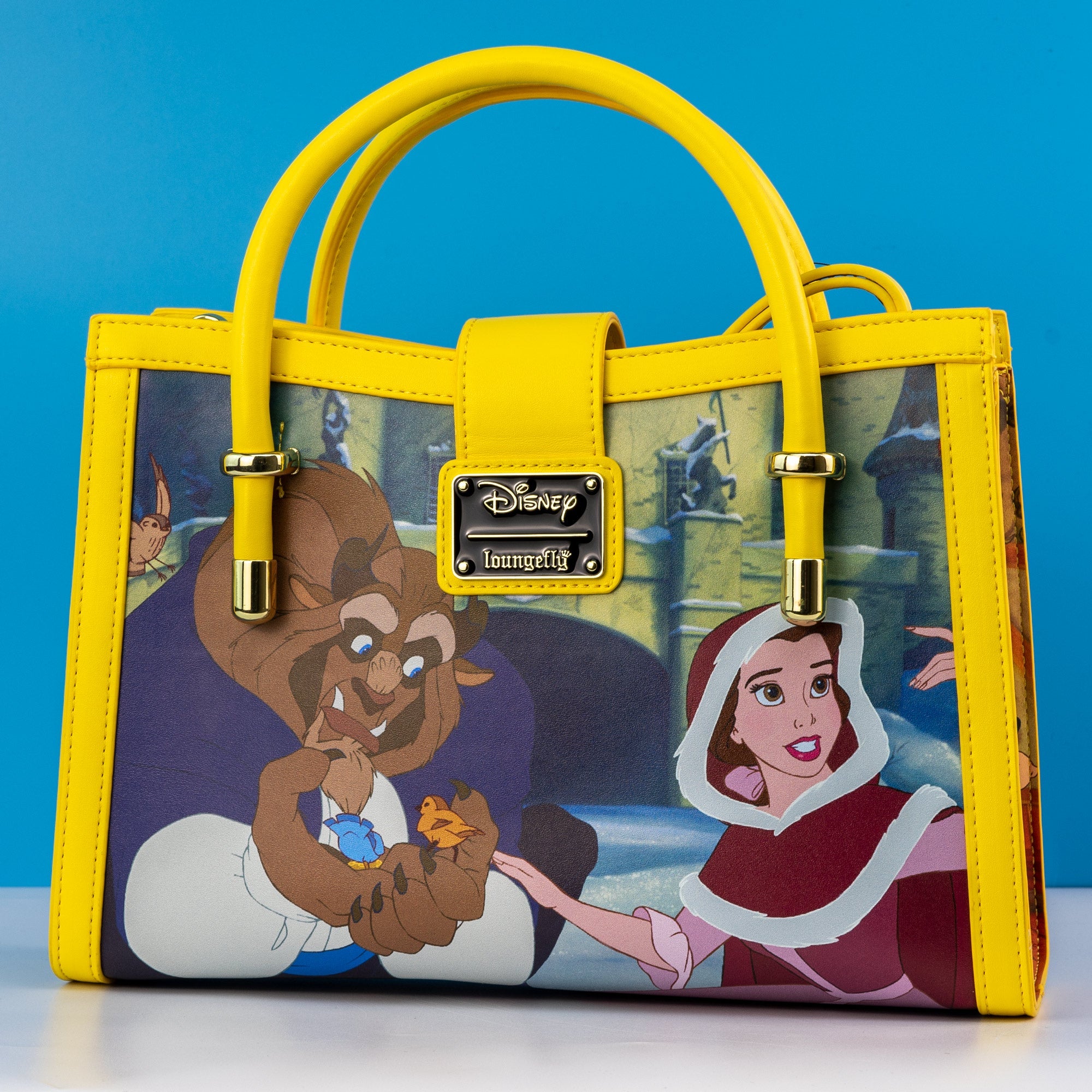 Loungefly x Disney Beauty and The Beast Scenes Crossbody Bag - GeekCore