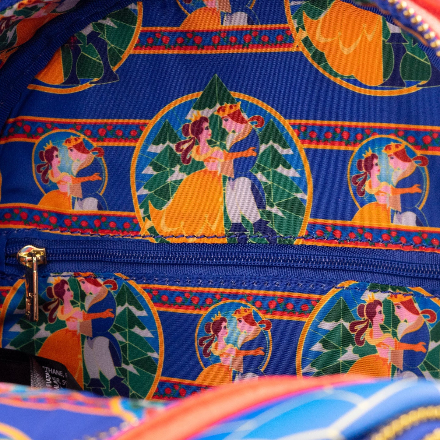 Loungefly x Disney Beauty and the Beast Stained Glass Roses Mini Backpack - GeekCore