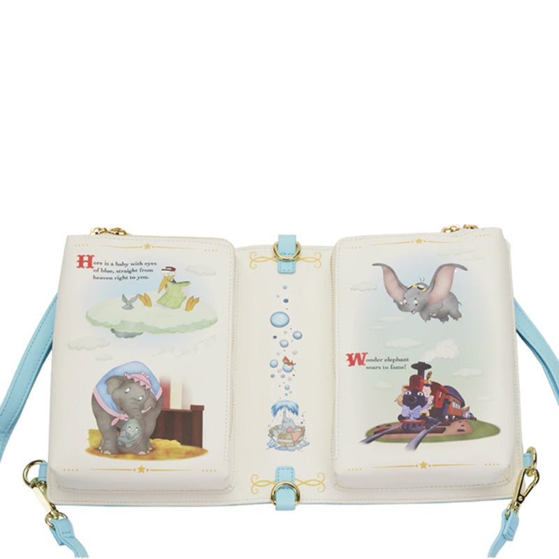 Loungefly x Disney Book Series Dumbo Convertible Crossbody Bag - GeekCore