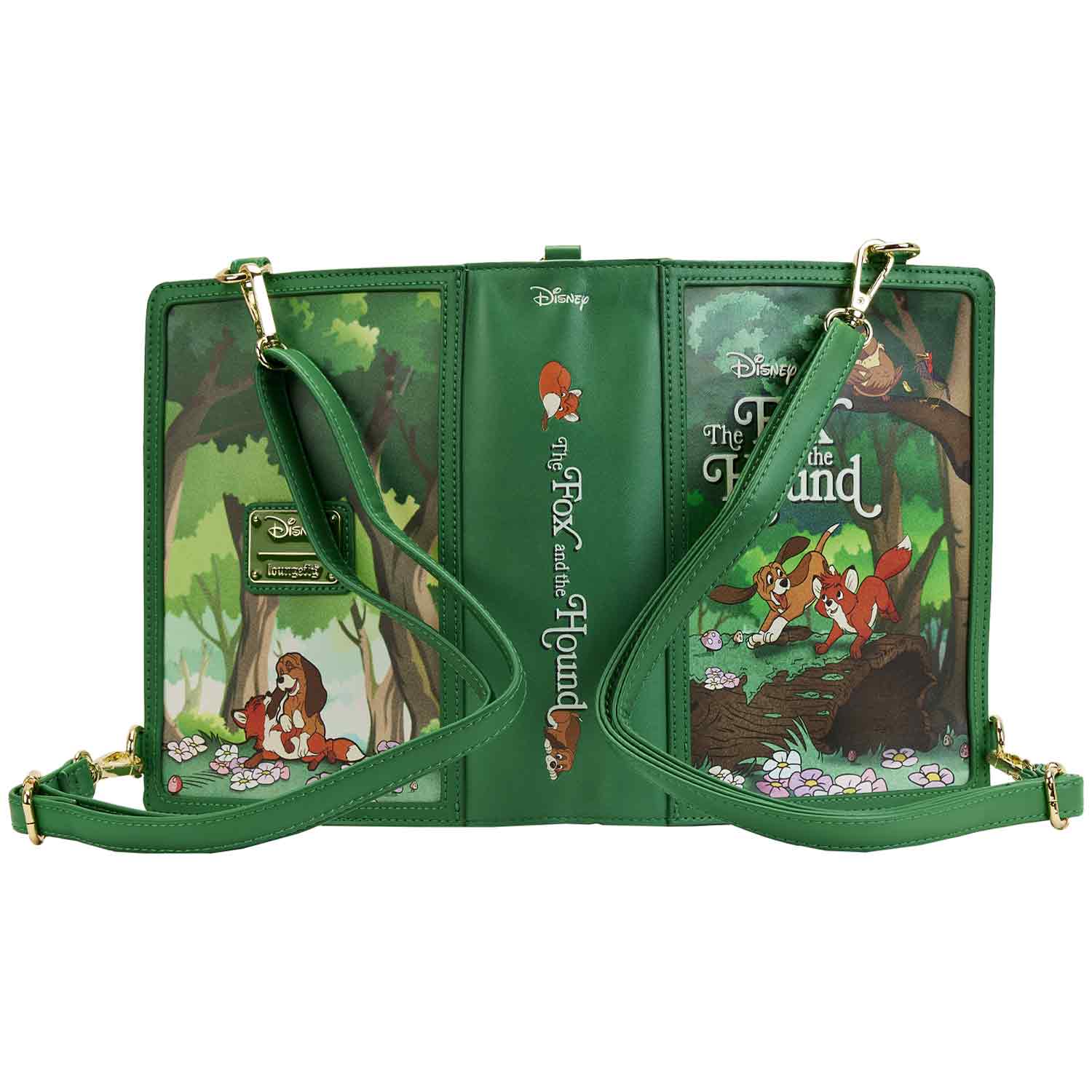 Loungefly x Disney Book Series The Fox and The Hound Convertible Crossbody Bag - GeekCore