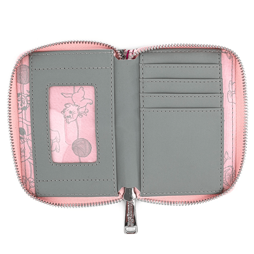 Loungefly x Disney Cats of Disney Zip Around Purse - GeekCore