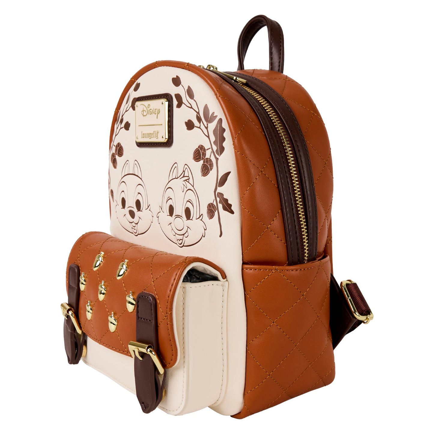 Loungefly x Disney Chip and Dale Quilted Mini Backpack - GeekCore