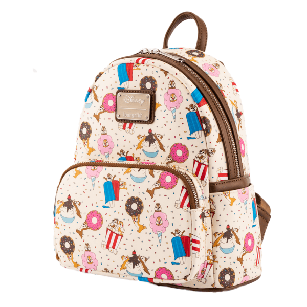 Loungefly x Disney Chip and Dale Snackies All Over Print Mini Backpack - GeekCore