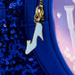 Loungefly x Disney Cinderella Castle Snow Globe Royal Blue Sequin Mini Backpack - GeekCore