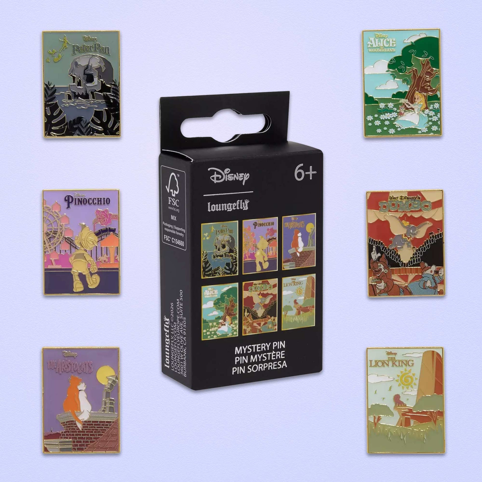Loungefly x Disney Classic Poster Blind Box Mystery Pin - GeekCore
