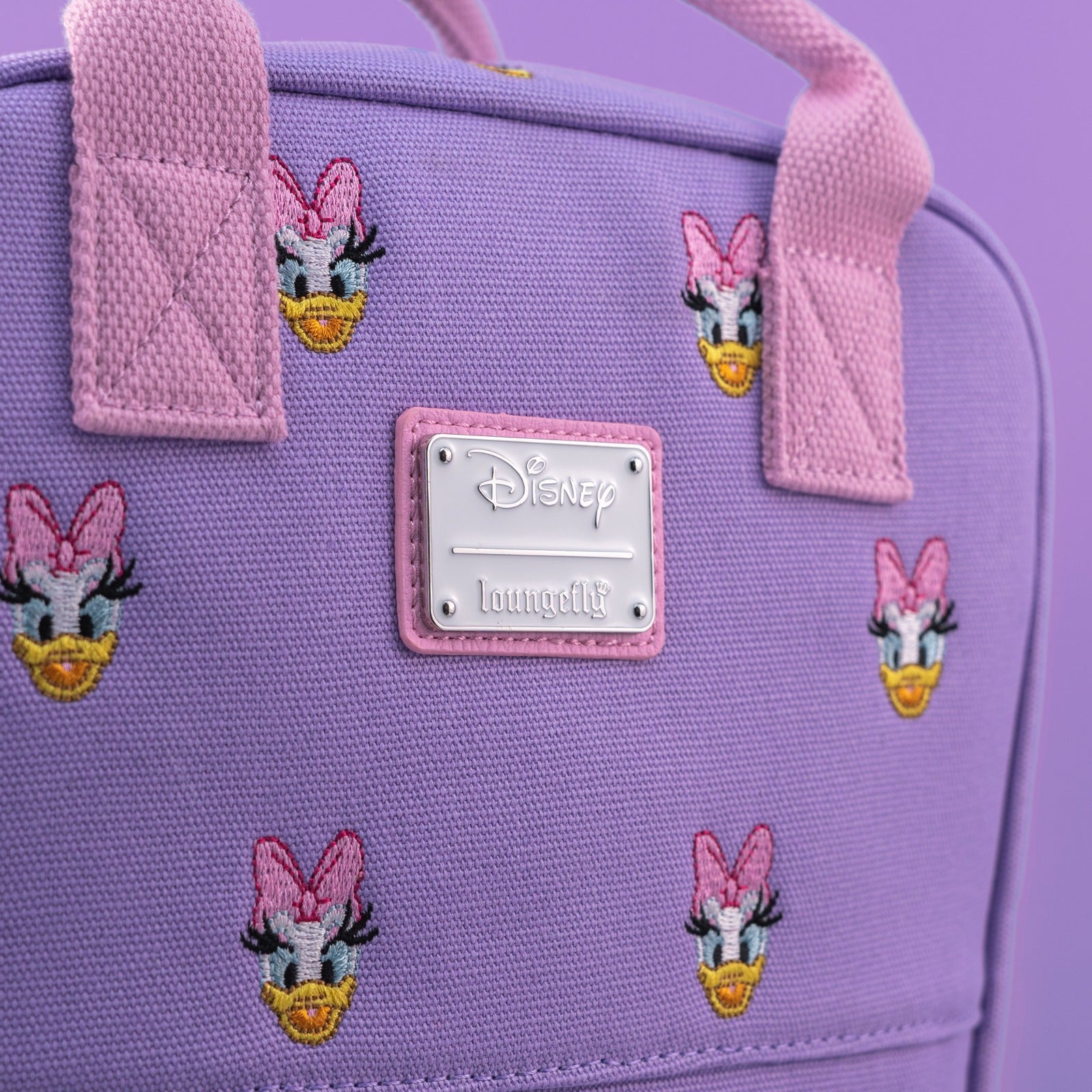 Loungefly x Disney Daisy Duck AOP Canvas Backpack - GeekCore