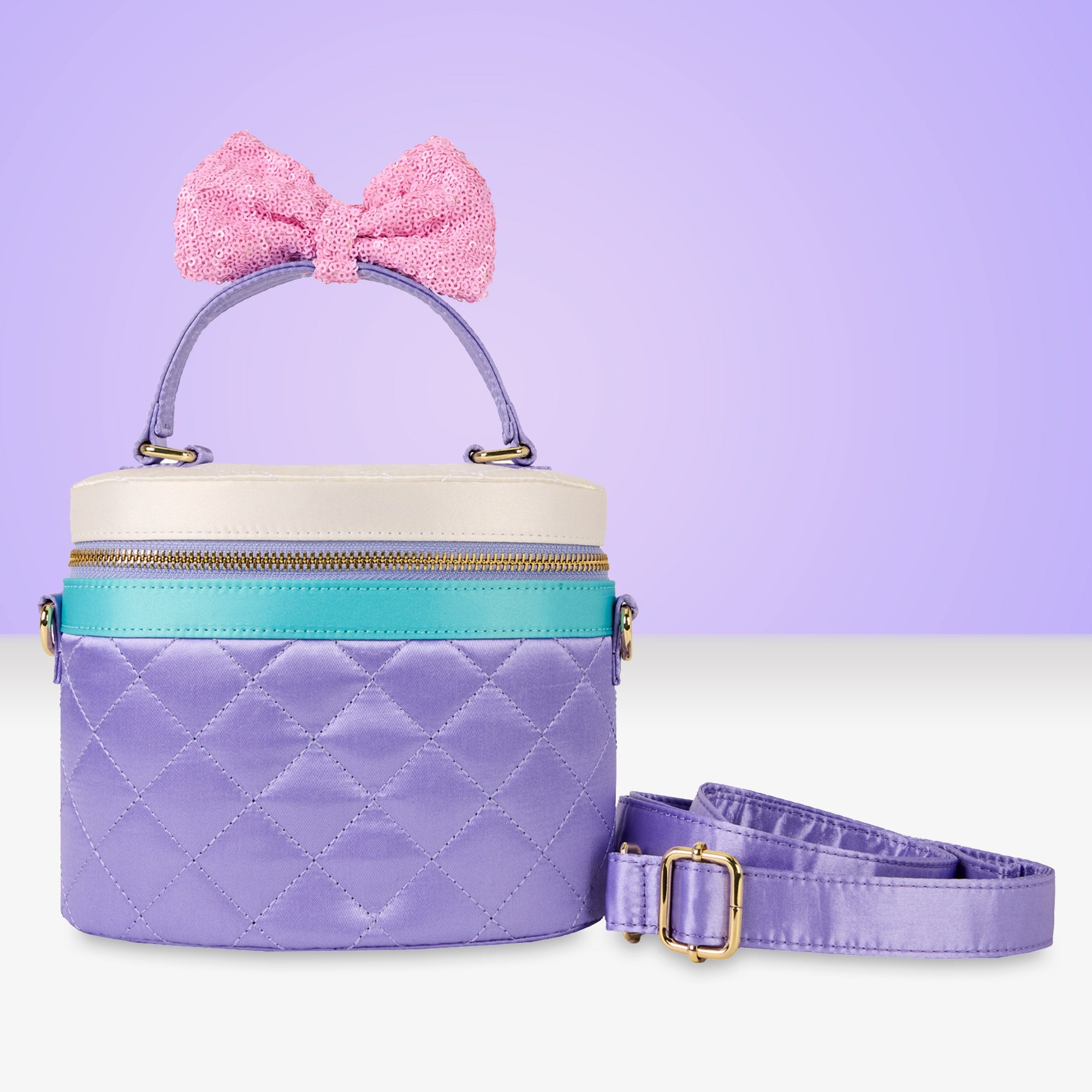 Loungefly x Disney Daisy Duck Quilted Crossbody Bag - GeekCore