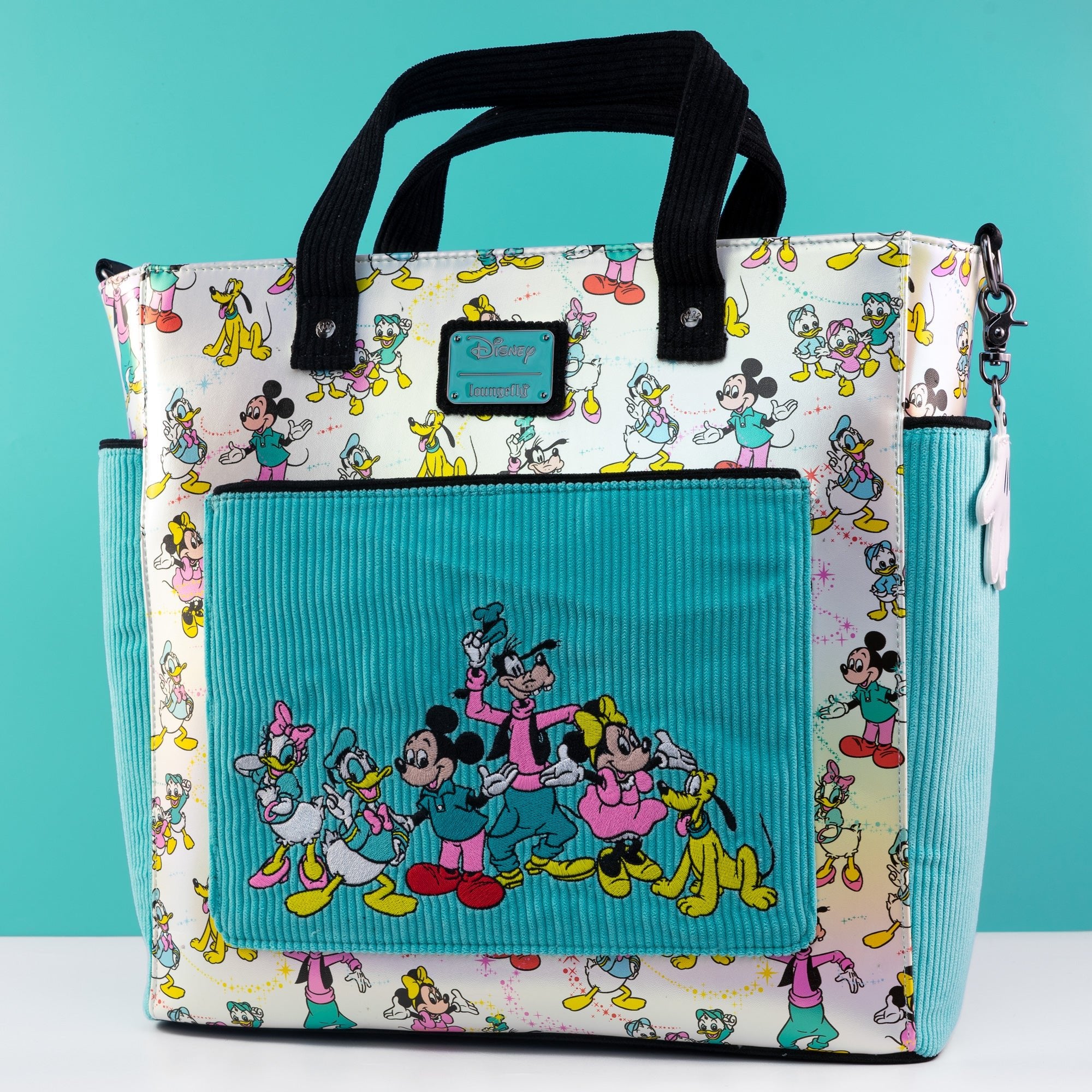 Loungefly x Disney - Disney 100 AOP Convertible Tote Bag - GeekCore
