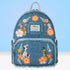 Loungefly x Disney Dogs & Cats Faux Denim Fringe Mini Backpack - GeekCore