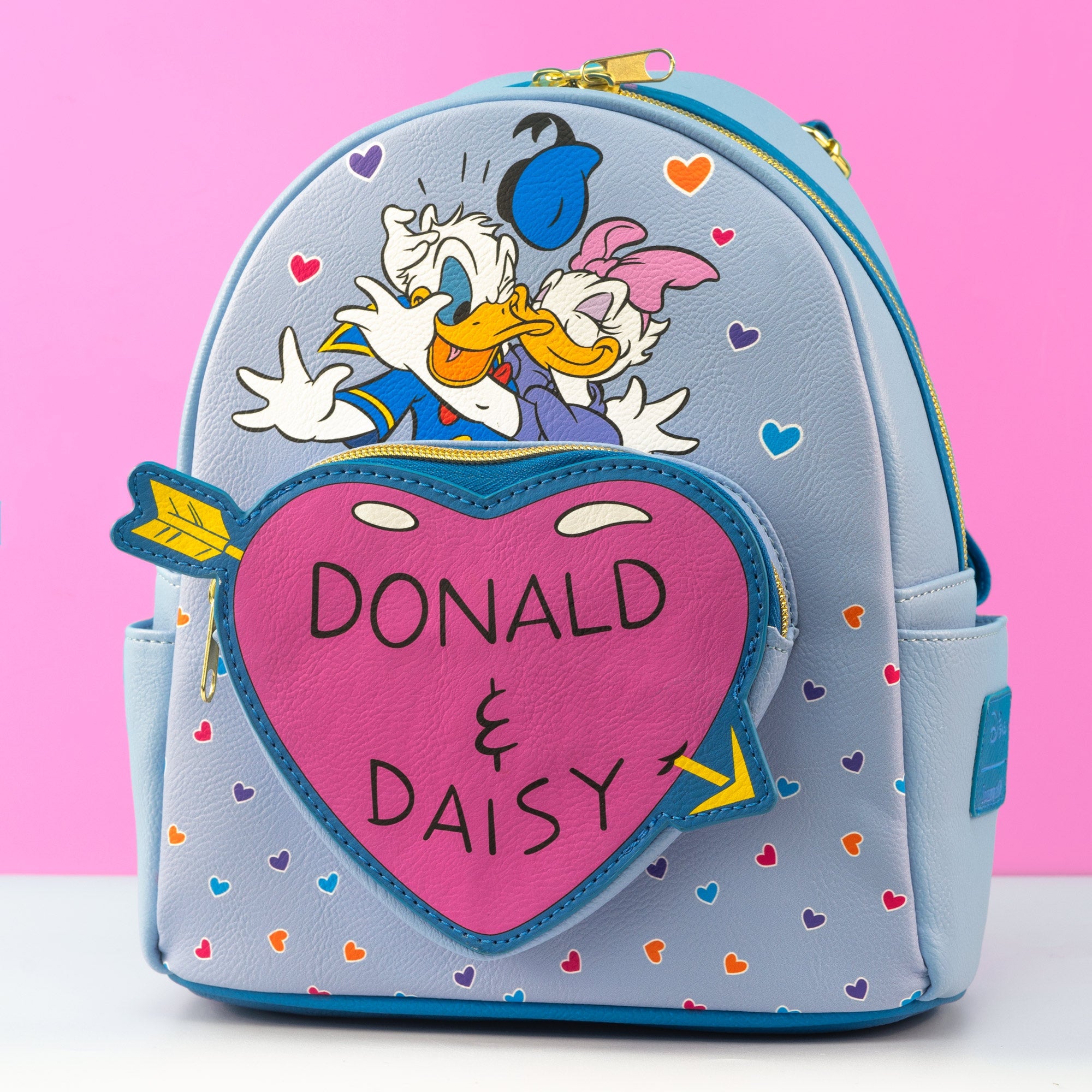 Loungefly x Disney Donald and Daisy Duck Hearts Mini Backpack - GeekCore