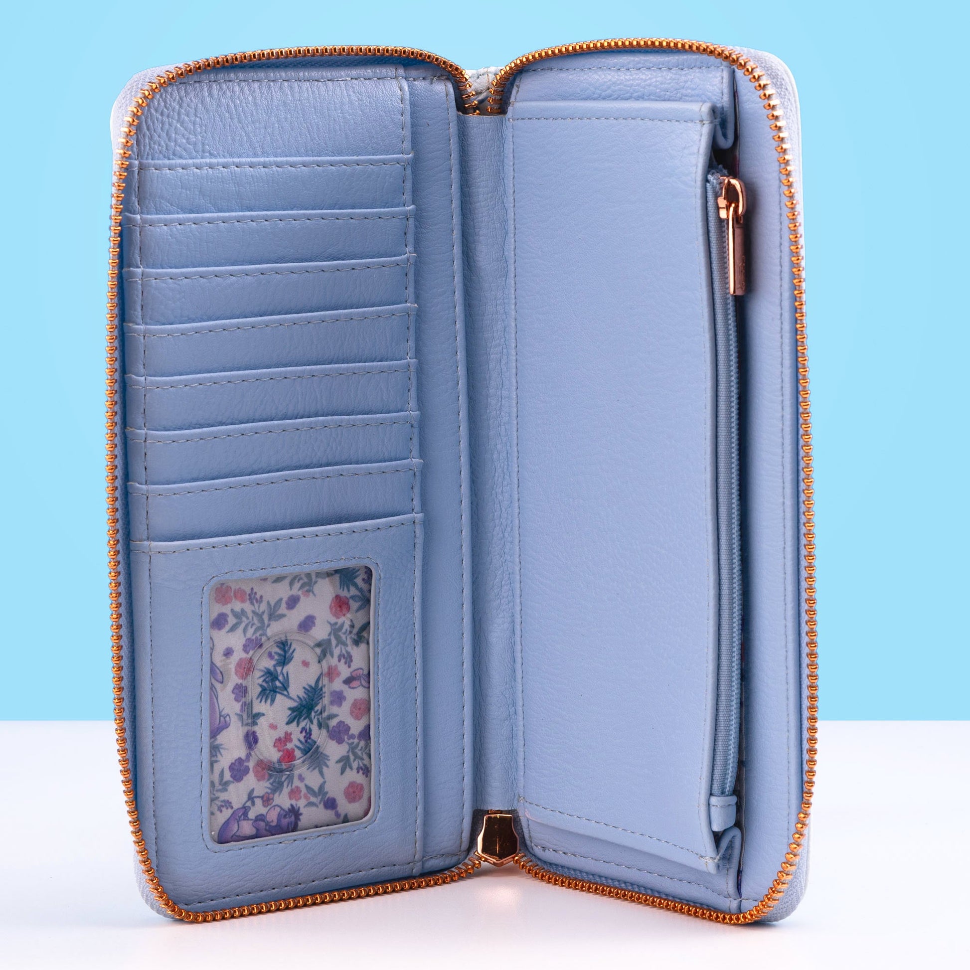 Loungefly x Disney Eeyore Floral Zip Around Purse - GeekCore