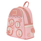 Loungefly x Disney Floral Pink Princess Silhouettes Mini Backpack - GeekCore