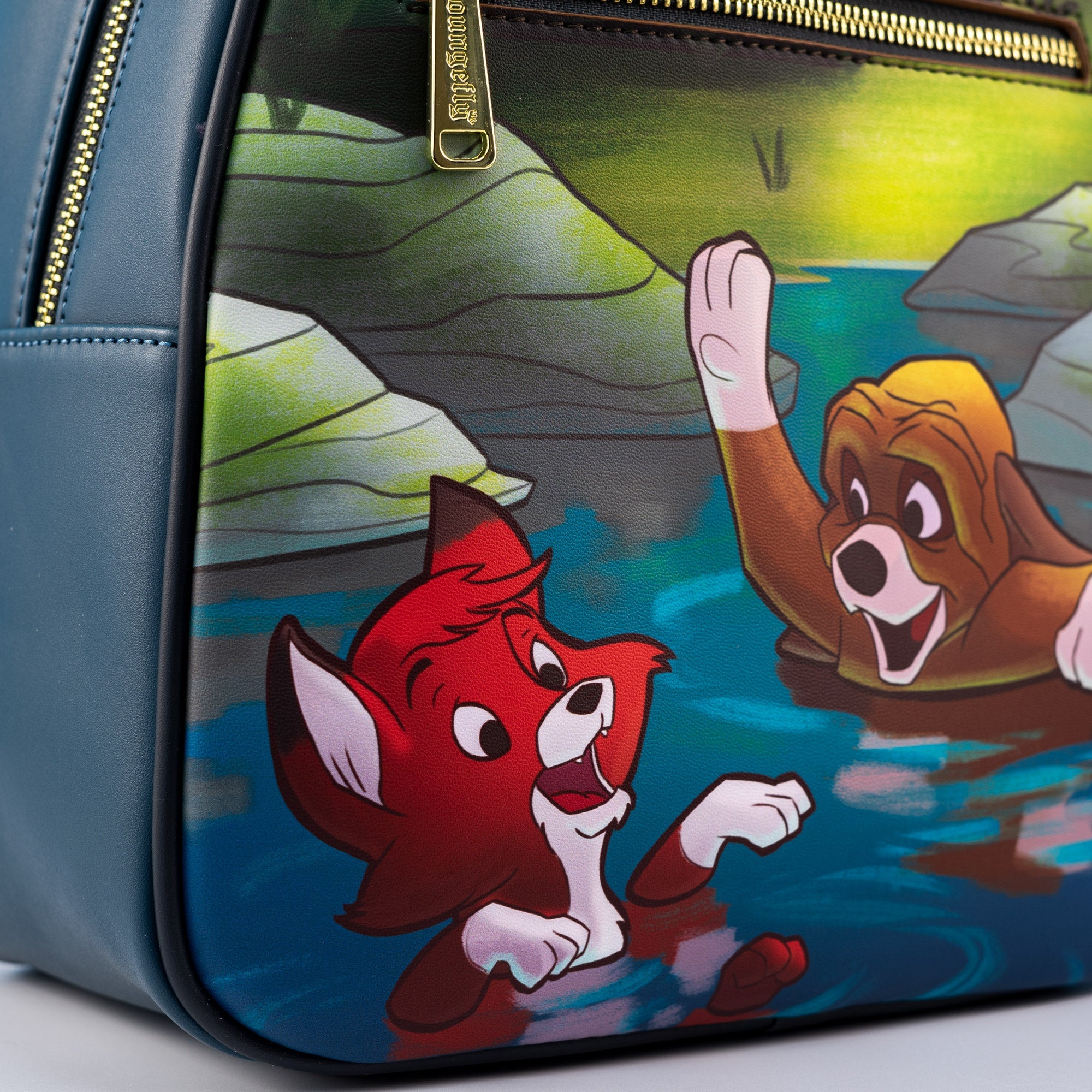 Loungefly x Disney Fox and the Hound Splash Mini Backpack - GeekCore