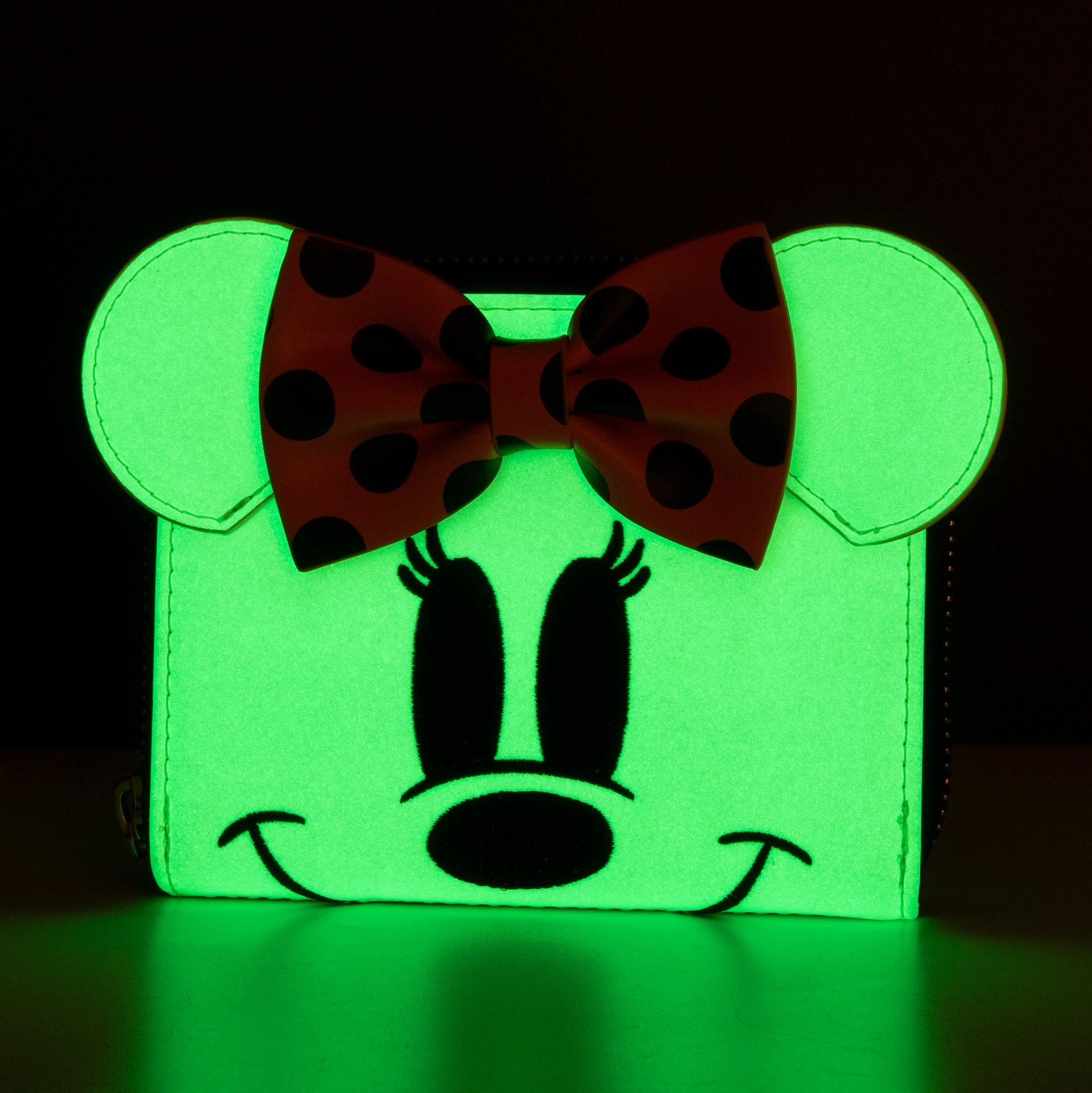 Loungefly x Disney Ghost Minnie Glow in the Dark Purse - GeekCore