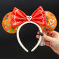 Loungefly x Disney Gingerbread All Over Print Patent Bow Heart Headband - GeekCore