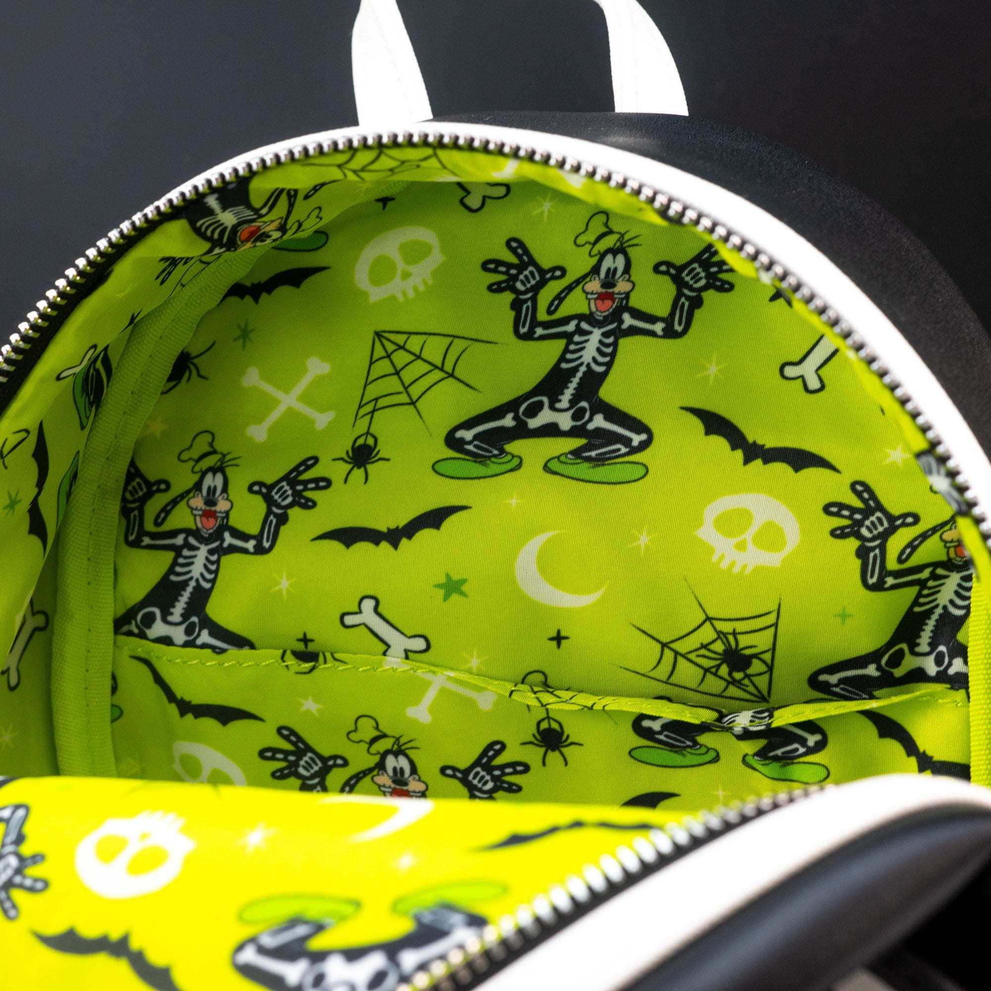 Loungefly x Disney Goofy Glow in the Dark Skeleton Cosplay Mini Backpack - GeekCore