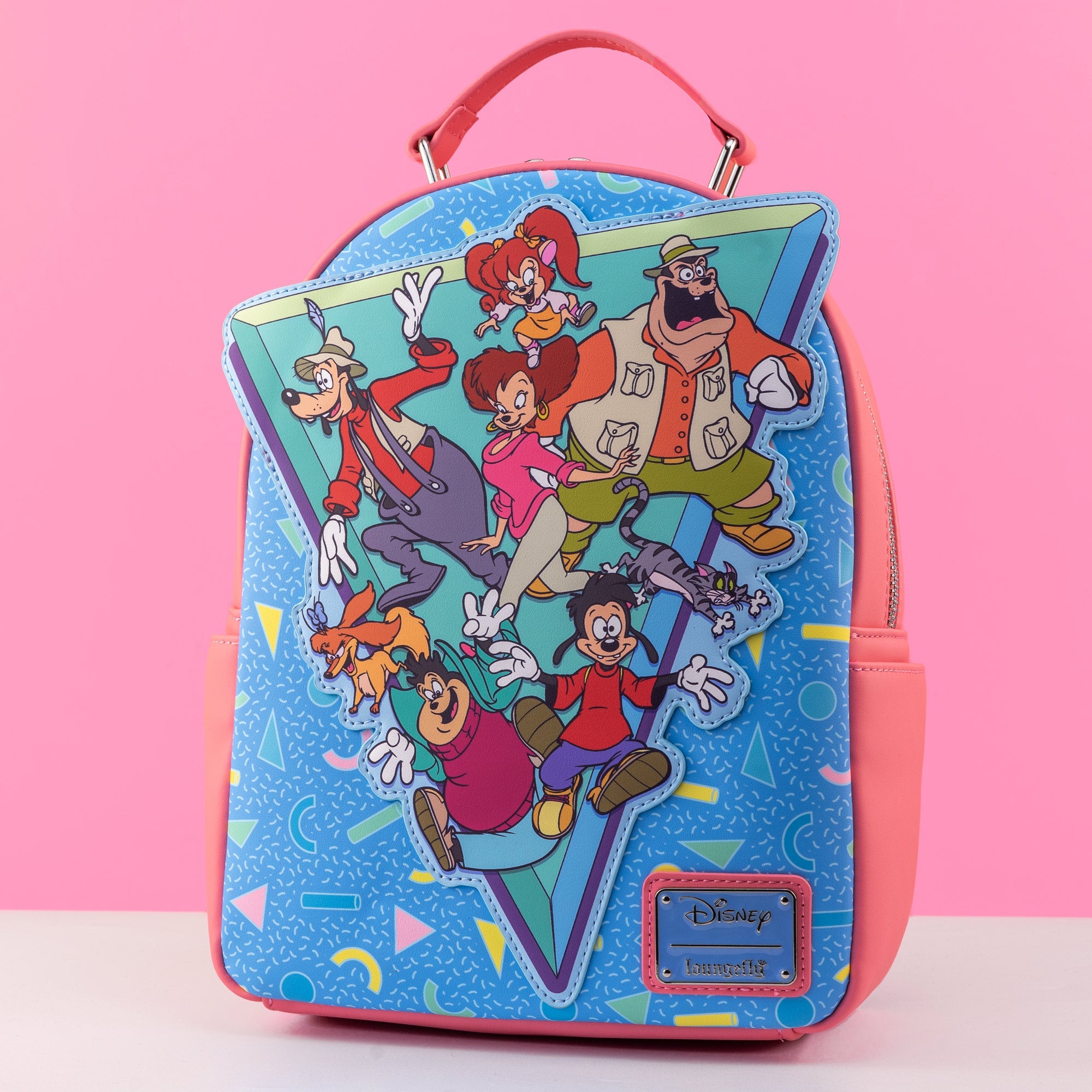 Loungefly x Disney Goofy Movie Troop Triangle Mini Backpack - GeekCore