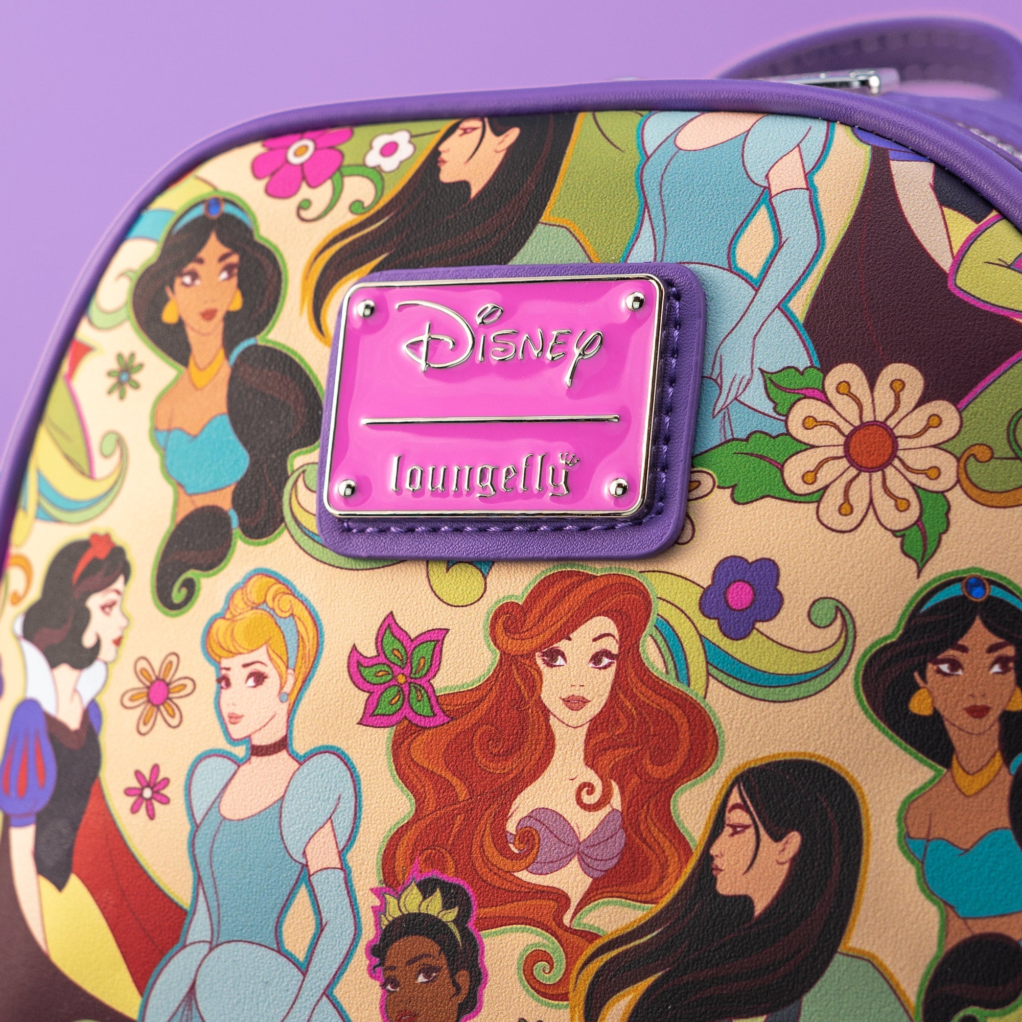 Loungefly x Disney Groovy Princess AOP Mini Backpack - GeekCore