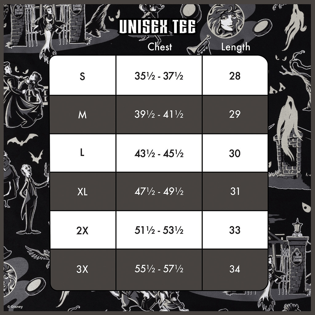 Loungefly x Disney Haunted Mansion Unisex Tee - GeekCore