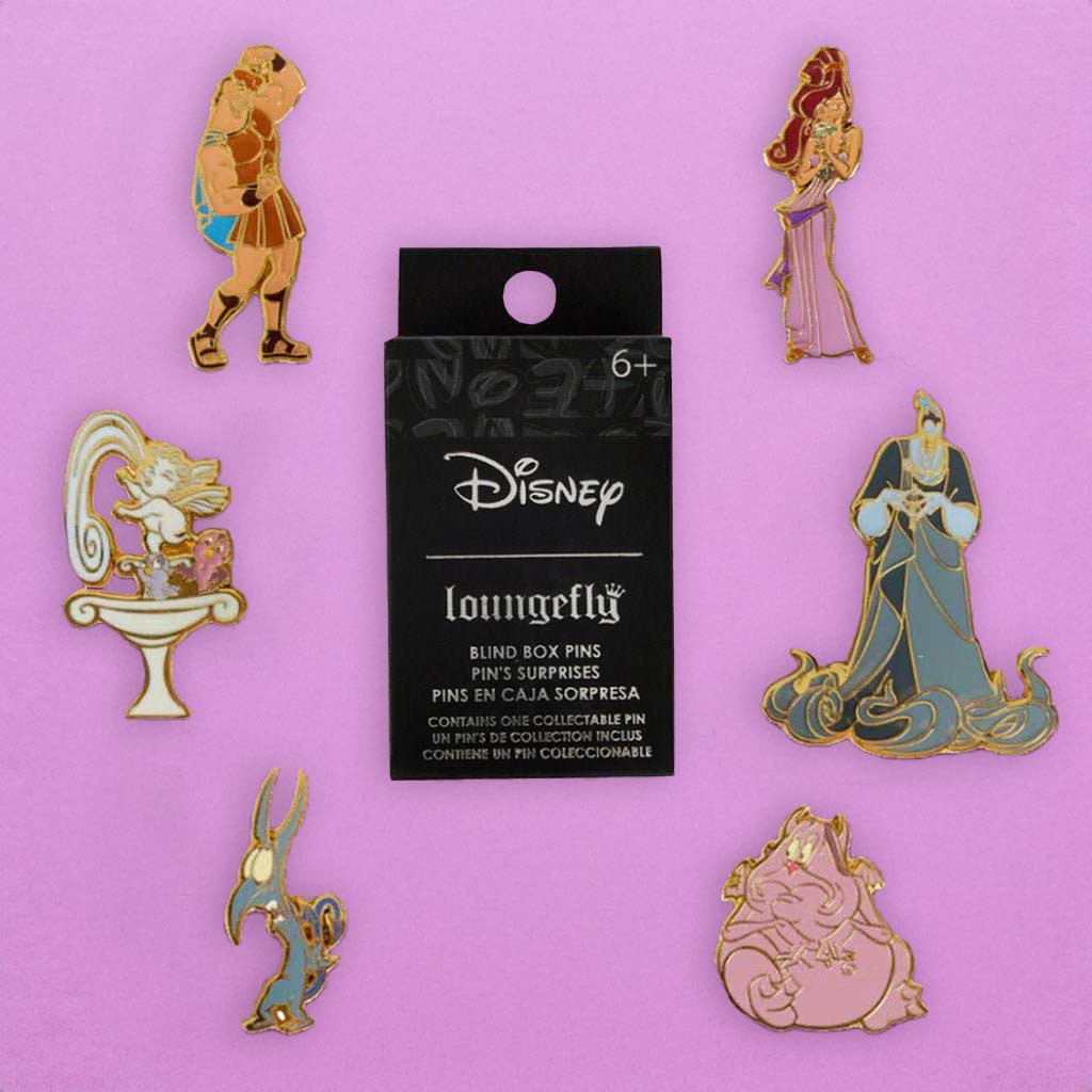 Loungefly x Disney Hercules 25th Blind Box Mystery Pins - GeekCore