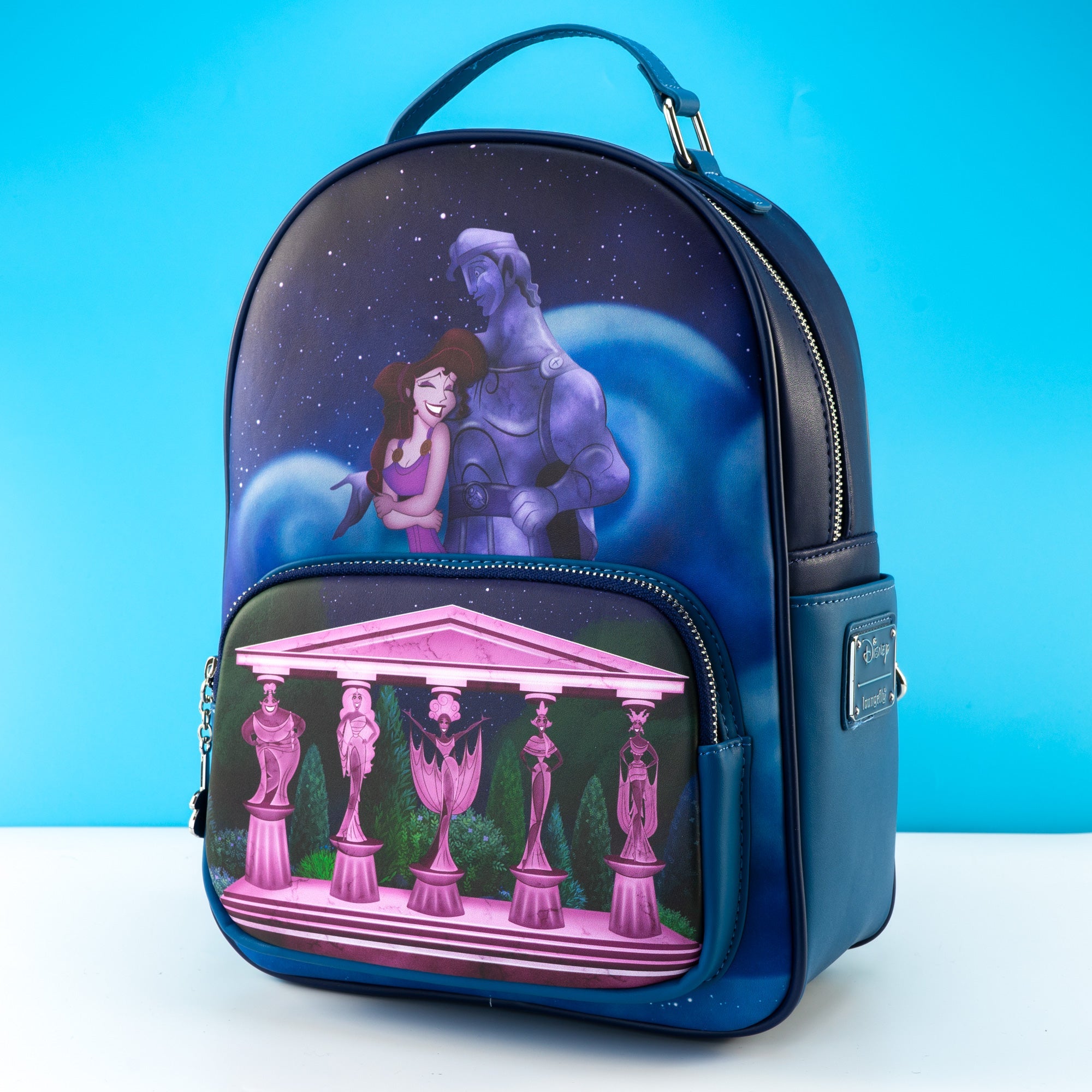 Loungefly x Disney Hercules, Megara (Meg) and Muses Mini Backpack - GeekCore