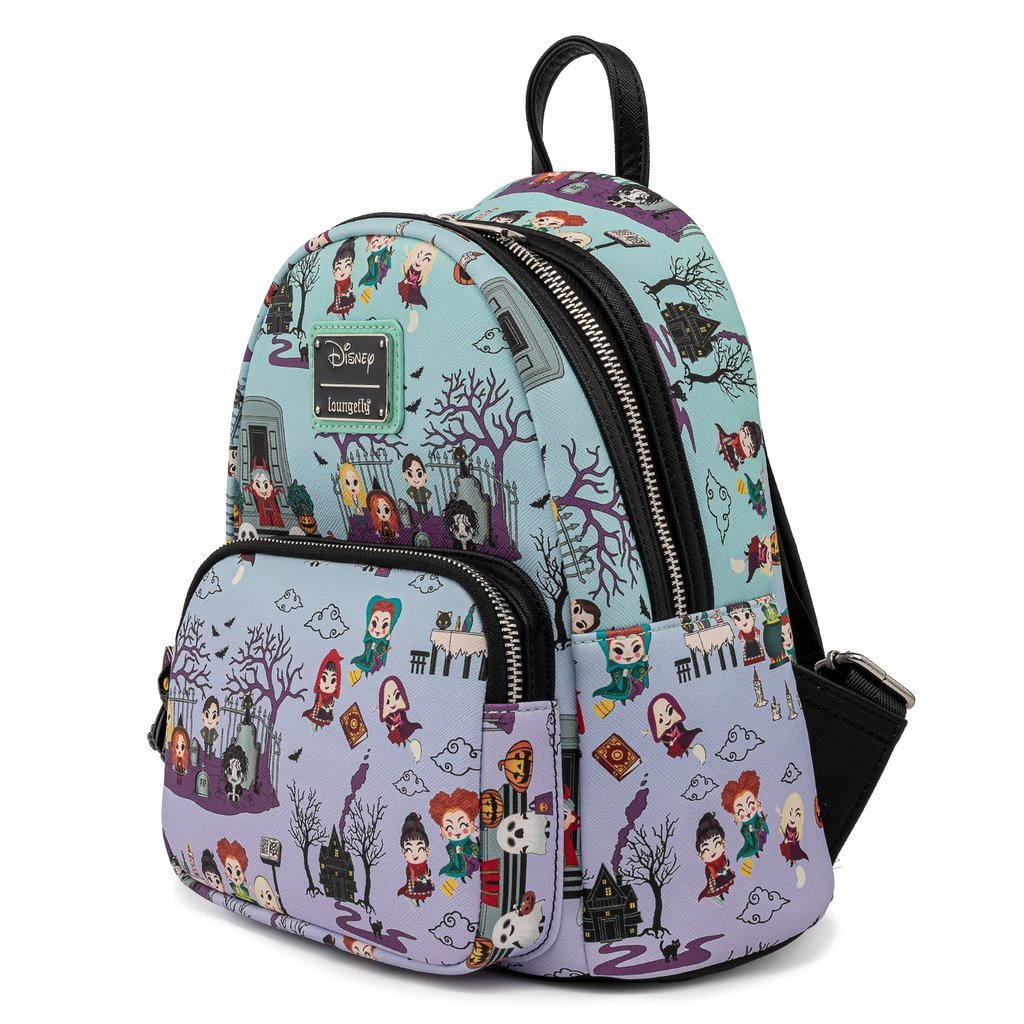 Loungefly x Disney Hocus Pocus All Over Print Mini Backpack - GeekCore