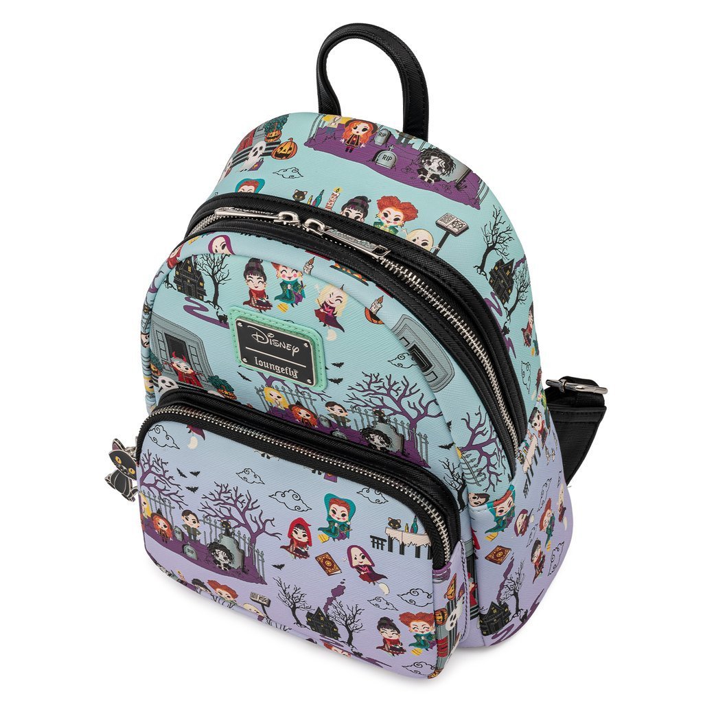 Loungefly x Disney Hocus Pocus All Over Print Mini Backpack - GeekCore