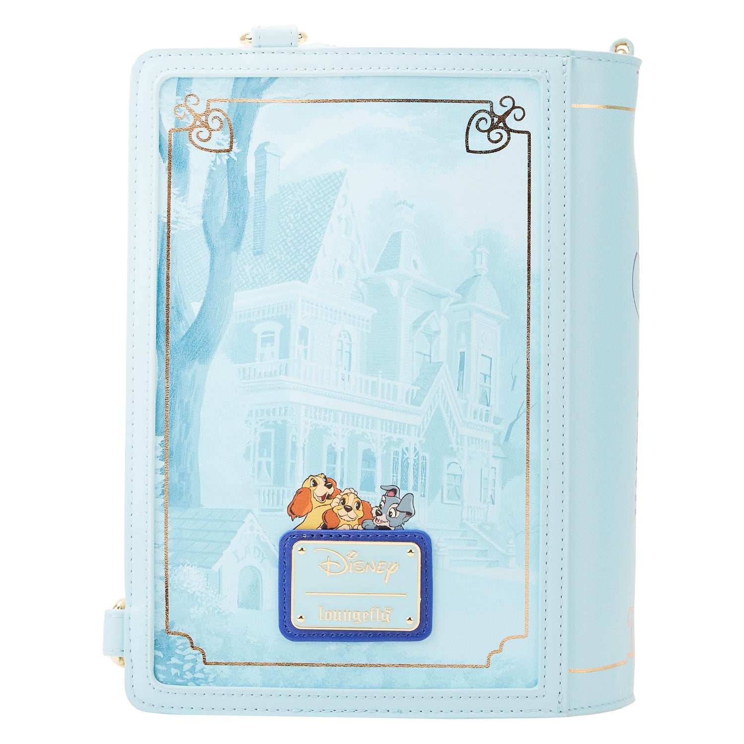 Loungefly x Disney Lady and the Tramp Book Convertible Crossbody Bag - GeekCore