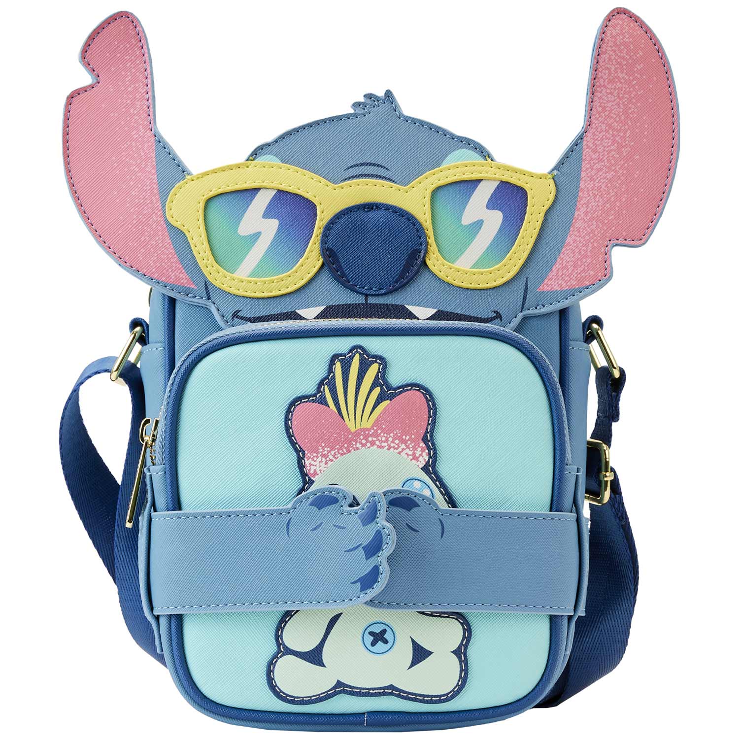 Loungefly x Disney Lilo and Stitch Beach Day Crossbuddy Bag - GeekCore