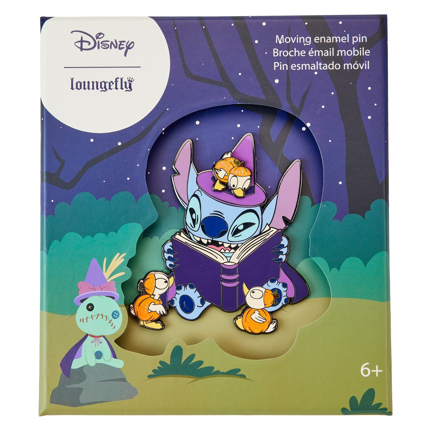 Loungefly x Disney Lilo and Stitch Halloween 3 Inch Sliding Pin - GeekCore