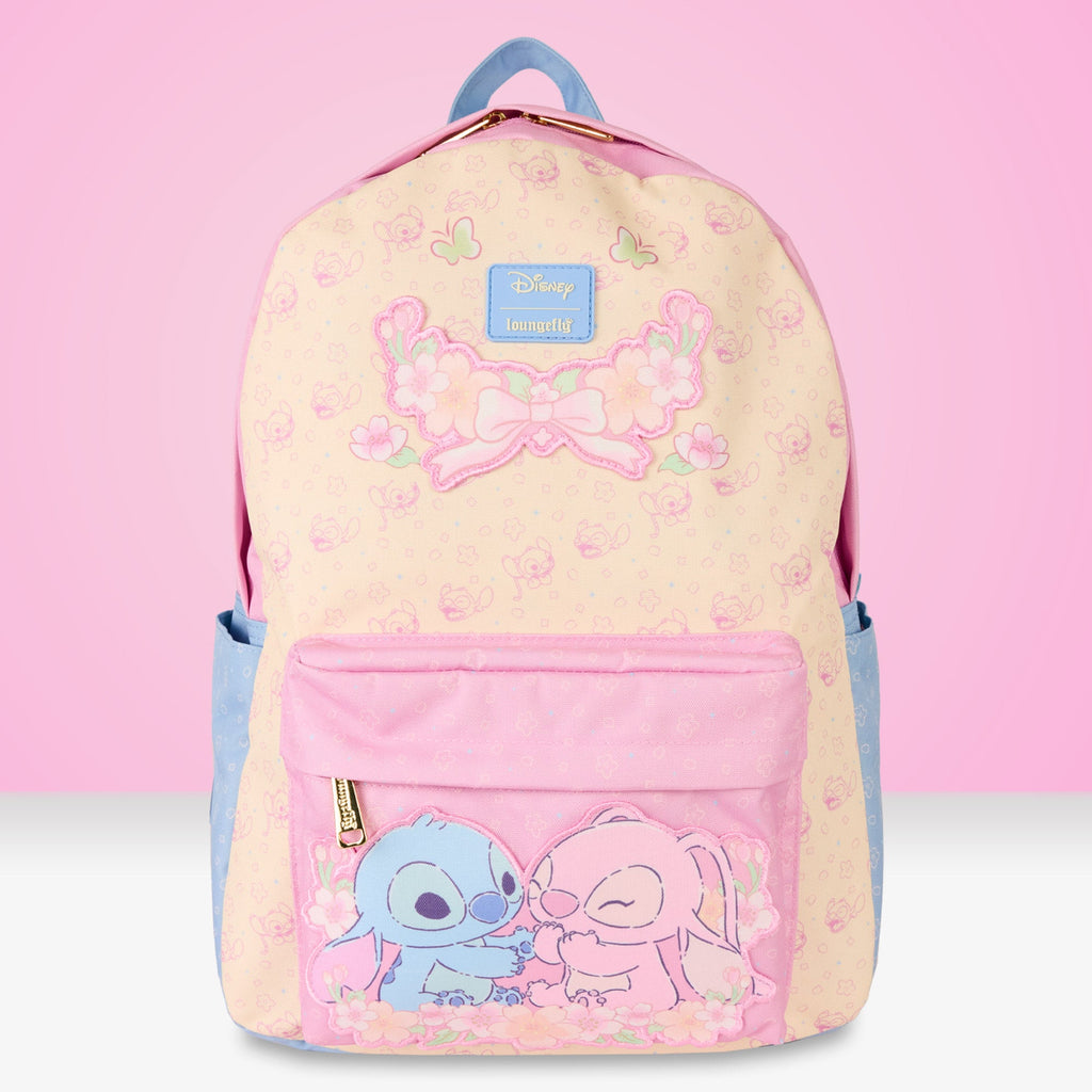 Loungefly x Disney Lilo And Stitch Pastel Nylon Full - Size Backpack - GeekCore