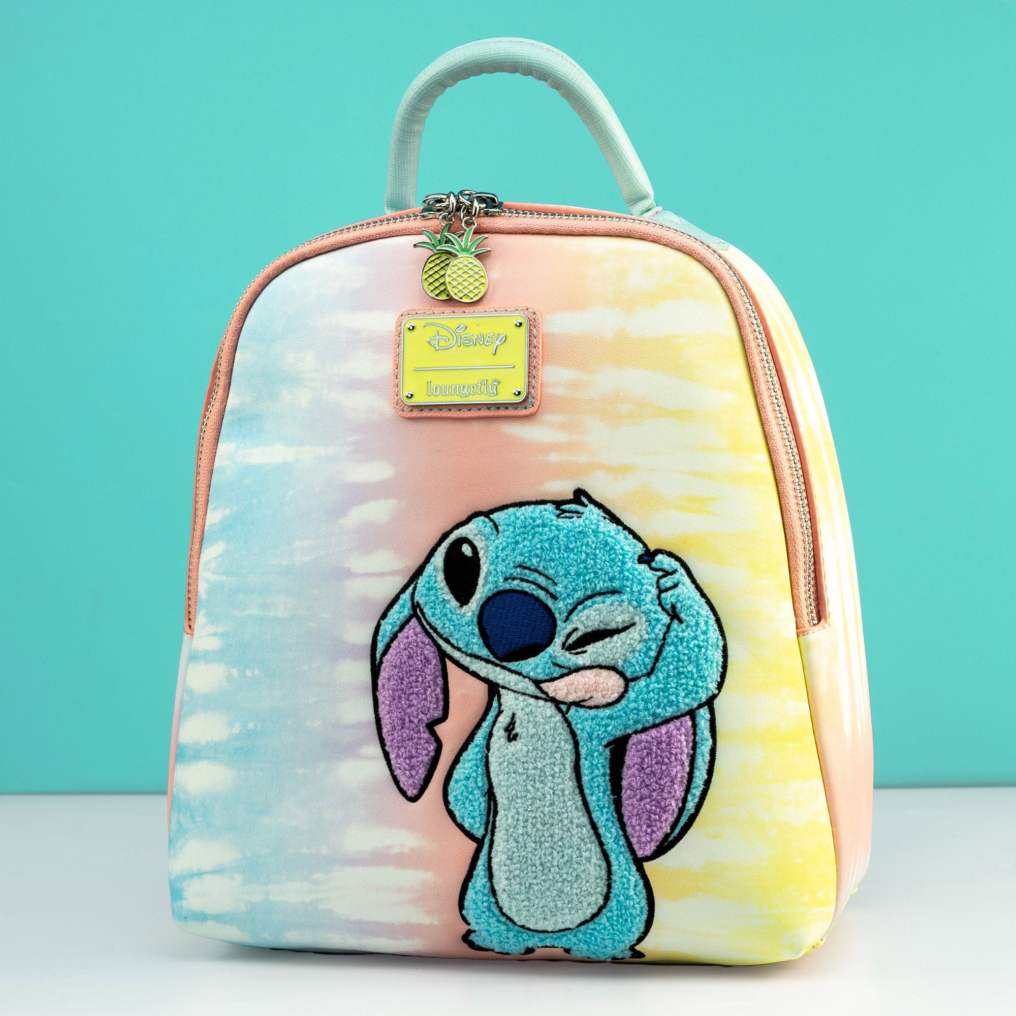 Loungefly x Disney Lilo and Stitch Pastel Tie Dye Mini Backpack - GeekCore