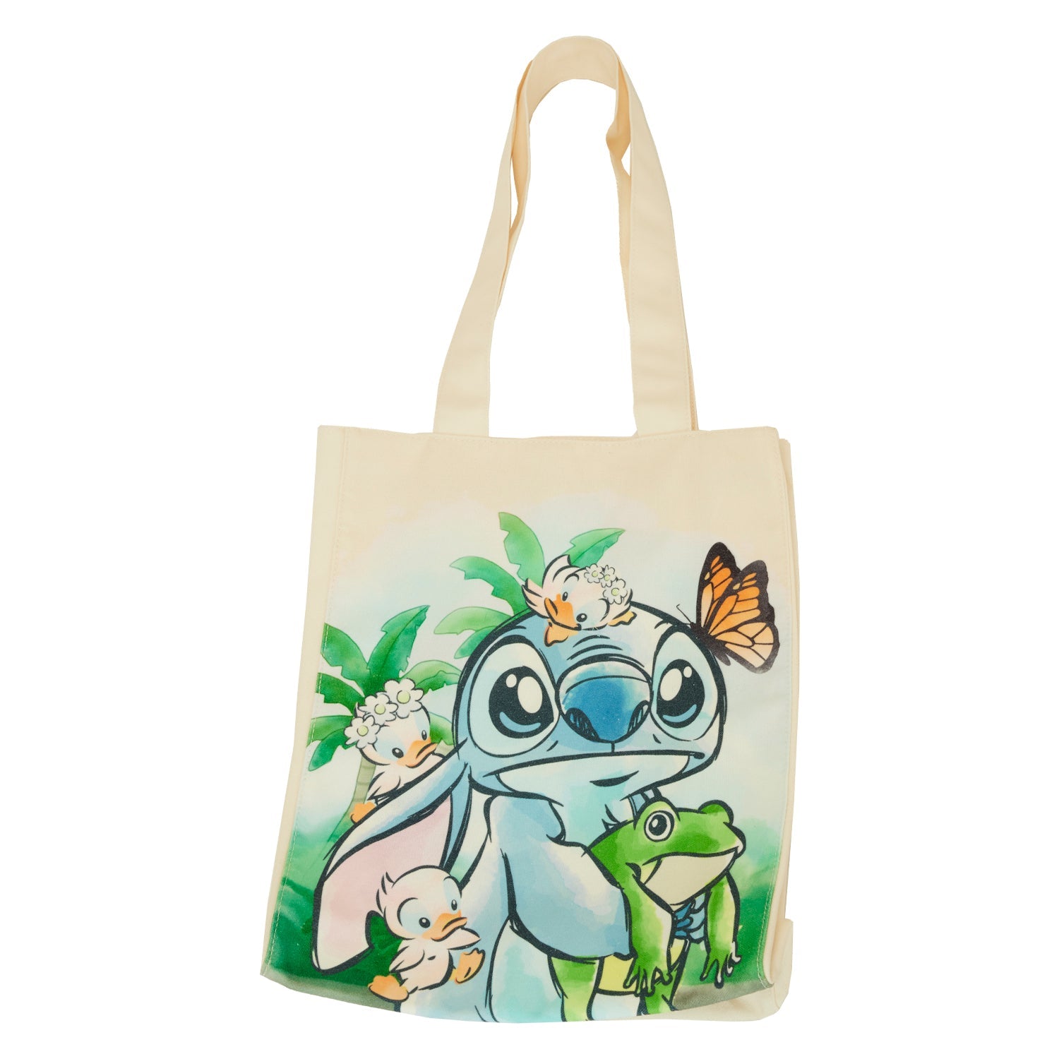 Loungefly x Disney Lilo and Stitch Springtime Canvas Tote Bag - GeekCore