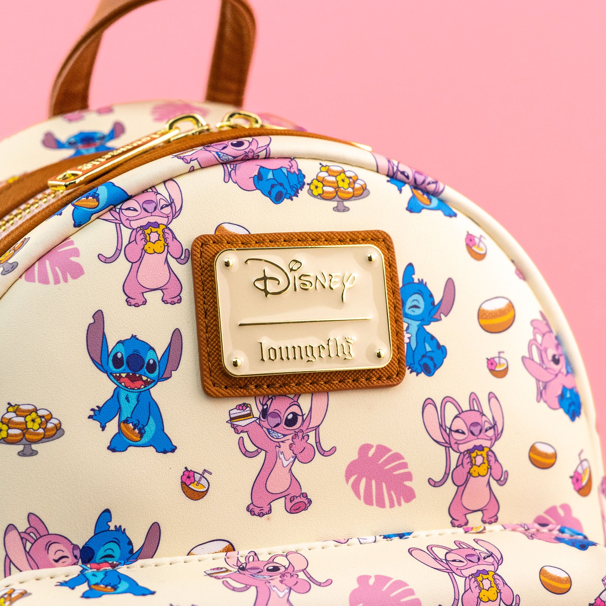 Angel Mini Backpack Loungefly x Disney Lilo & Stitch Angel and Stitch Sweet Treats Print M ...