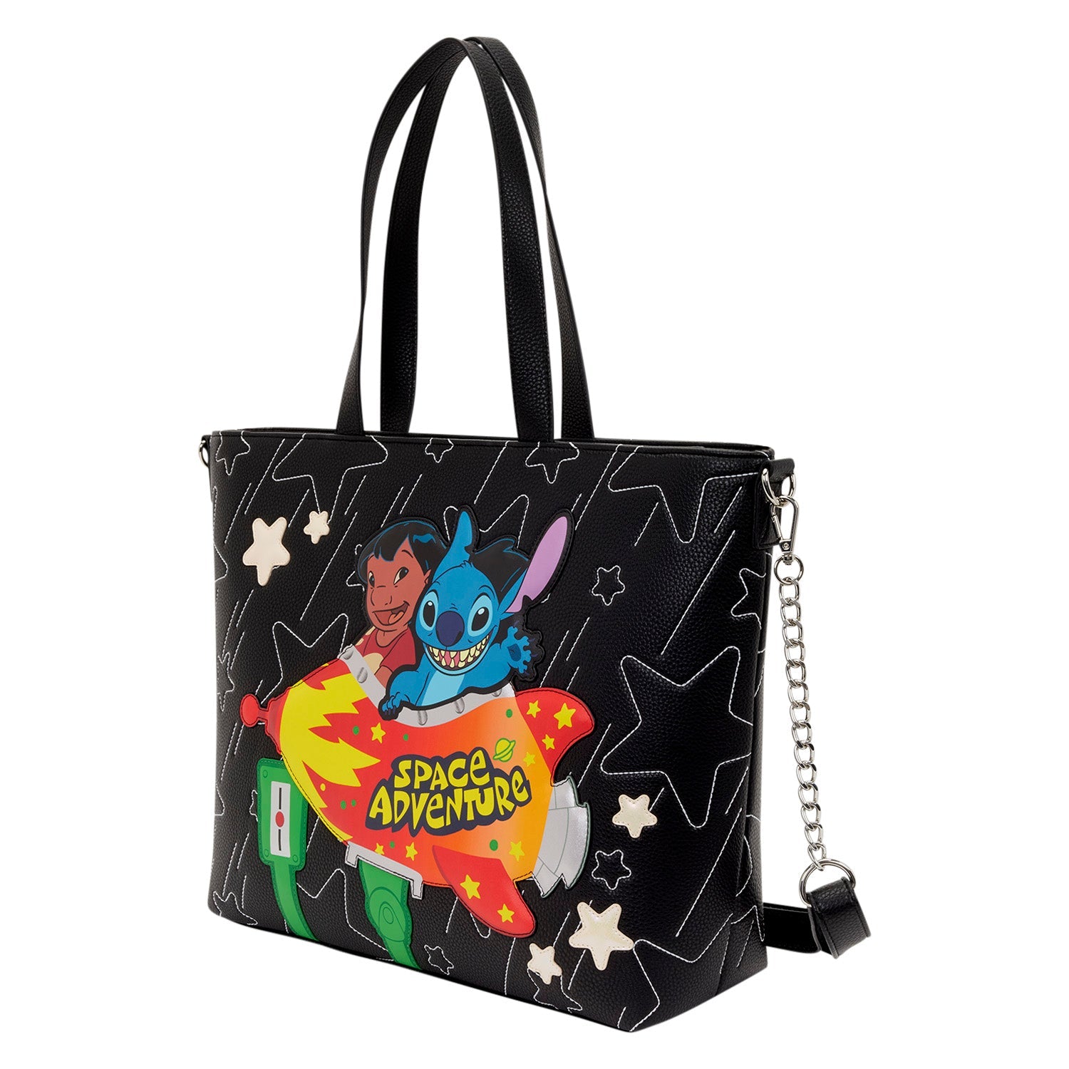 Loungefly x Disney Lilo & Stitch Space Adventure Tote Crossbody Bag - GeekCore