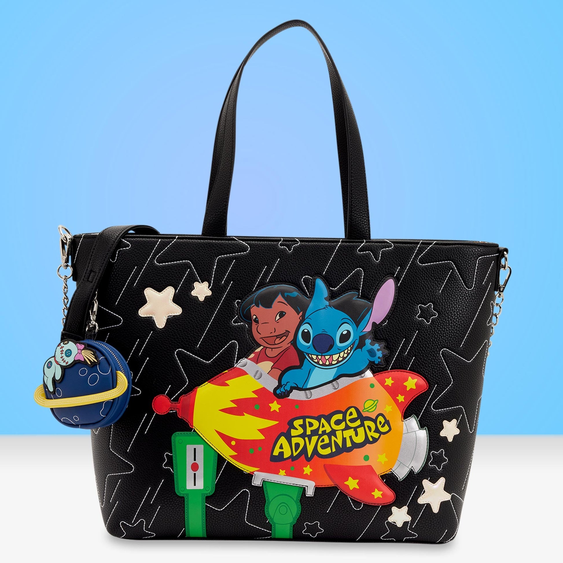 Loungefly x Disney Lilo & Stitch Space Adventure Tote Crossbody Bag - GeekCore
