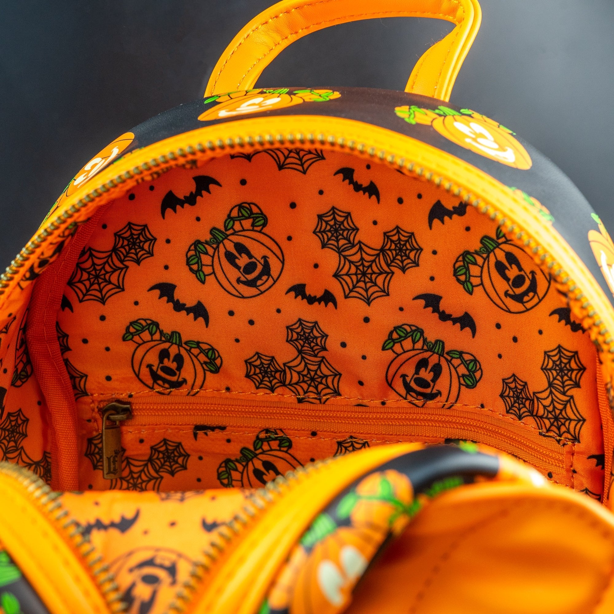 Loungefly x Disney Mick - O - Lantern Pumpkin Mini Backpack - GeekCore