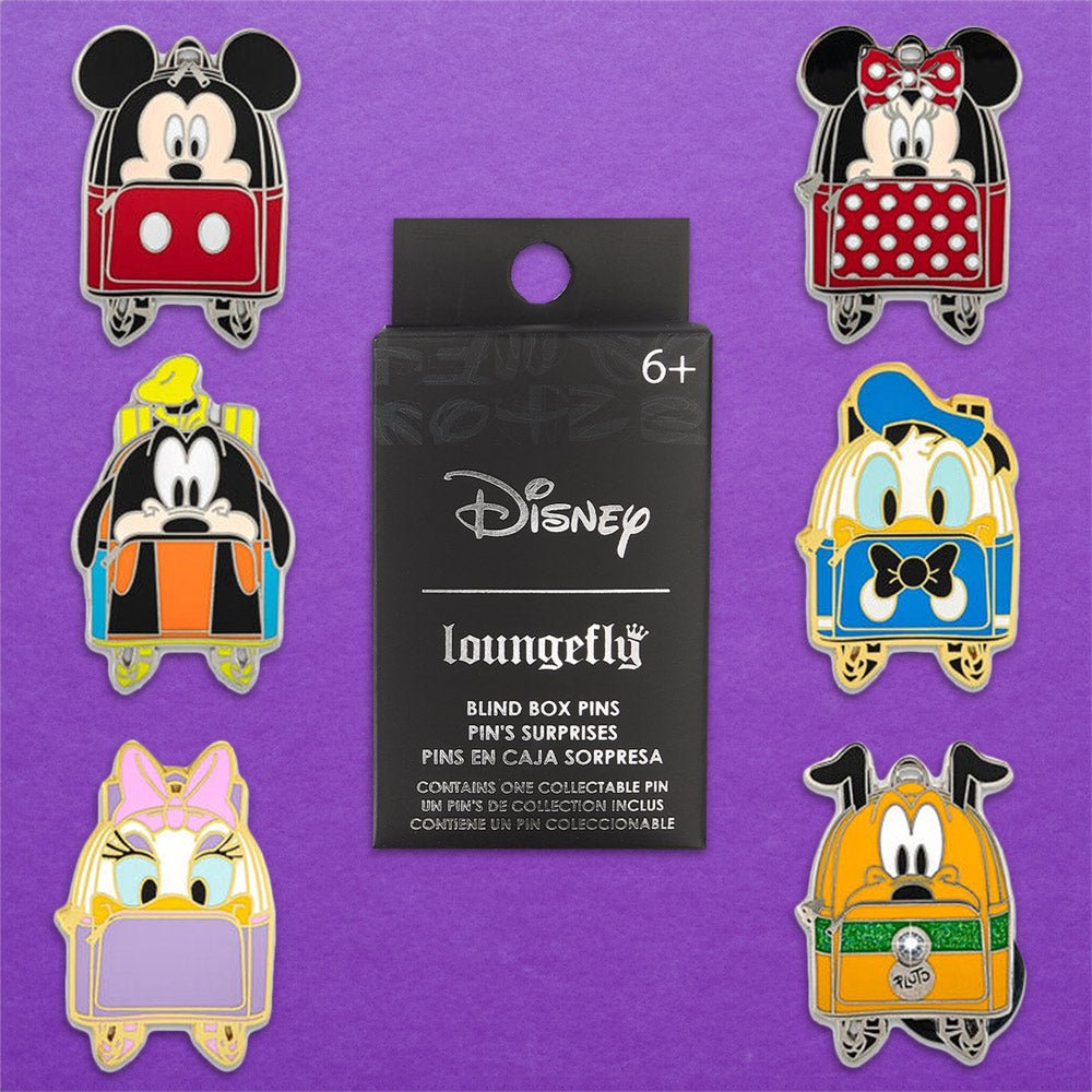 Loungefly x Disney Mickey and Friends Backpack Blind Box Enamel Pin - GeekCore
