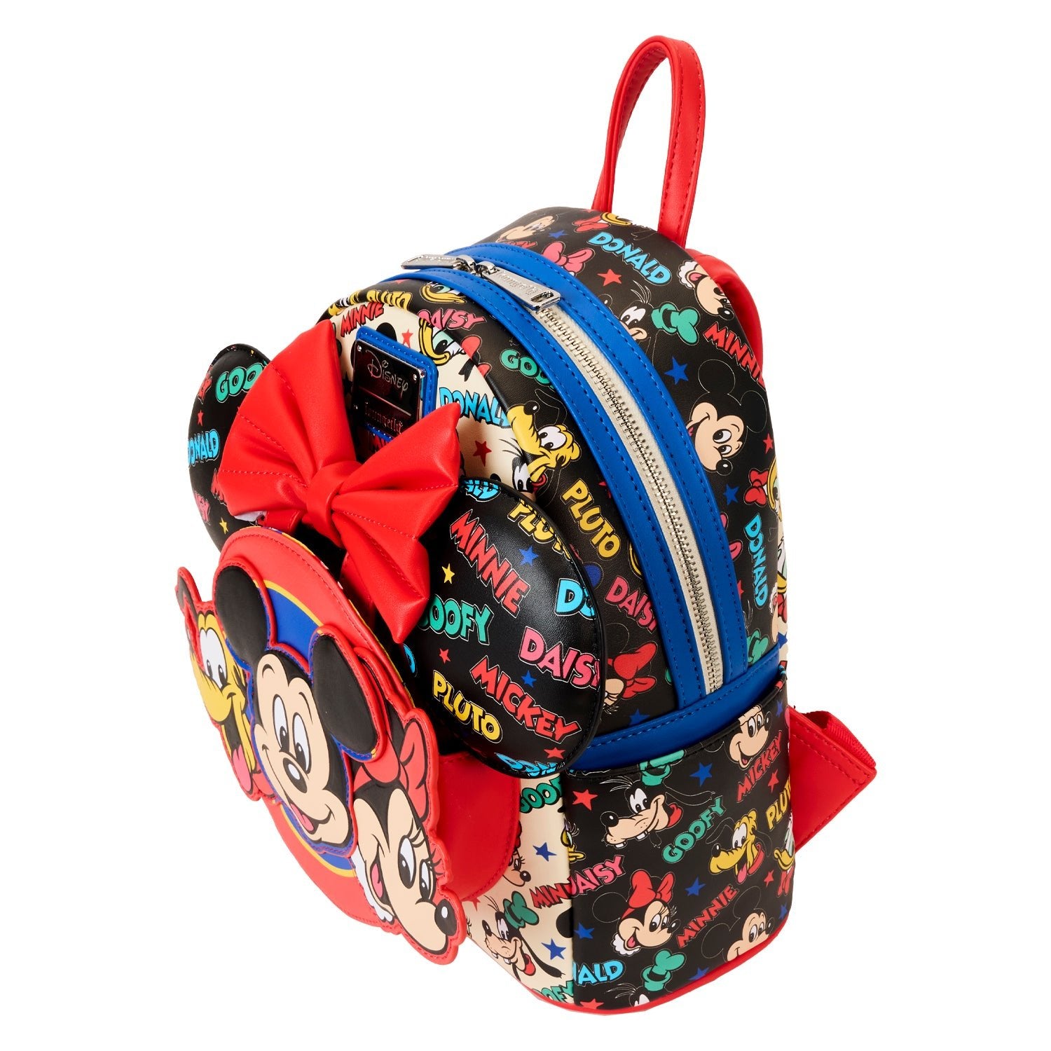 Loungefly x Disney Mickey And Friends Classic Ear Holder Mini Backpack Combo - GeekCore