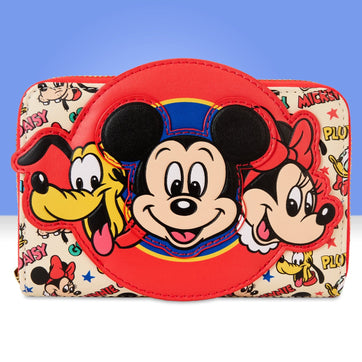 Loungefly x Disney Mickey And Friends Classic Zip Around Wallet - GeekCore