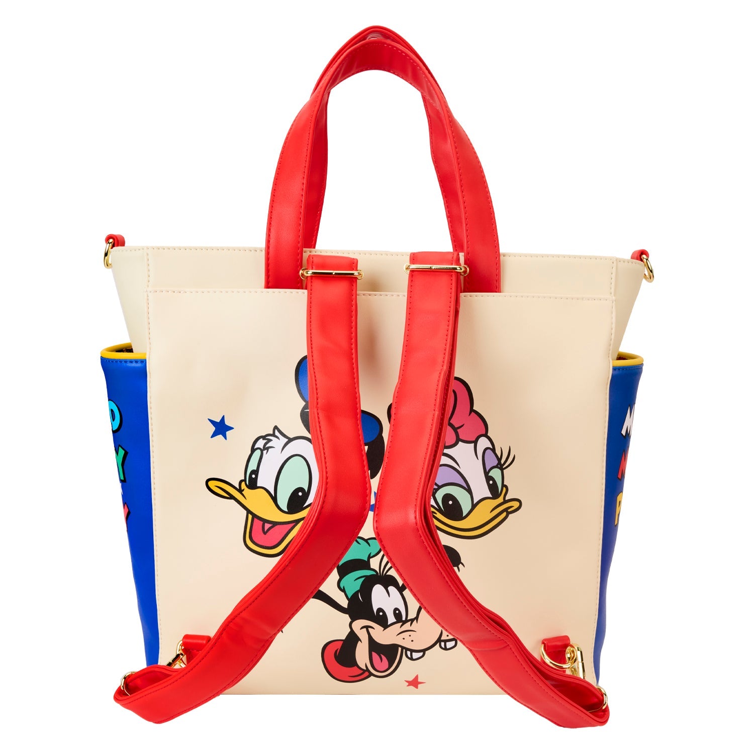 Loungefly x Disney Mickey And Friends Convertible Backpack & Tote Bag - GeekCore