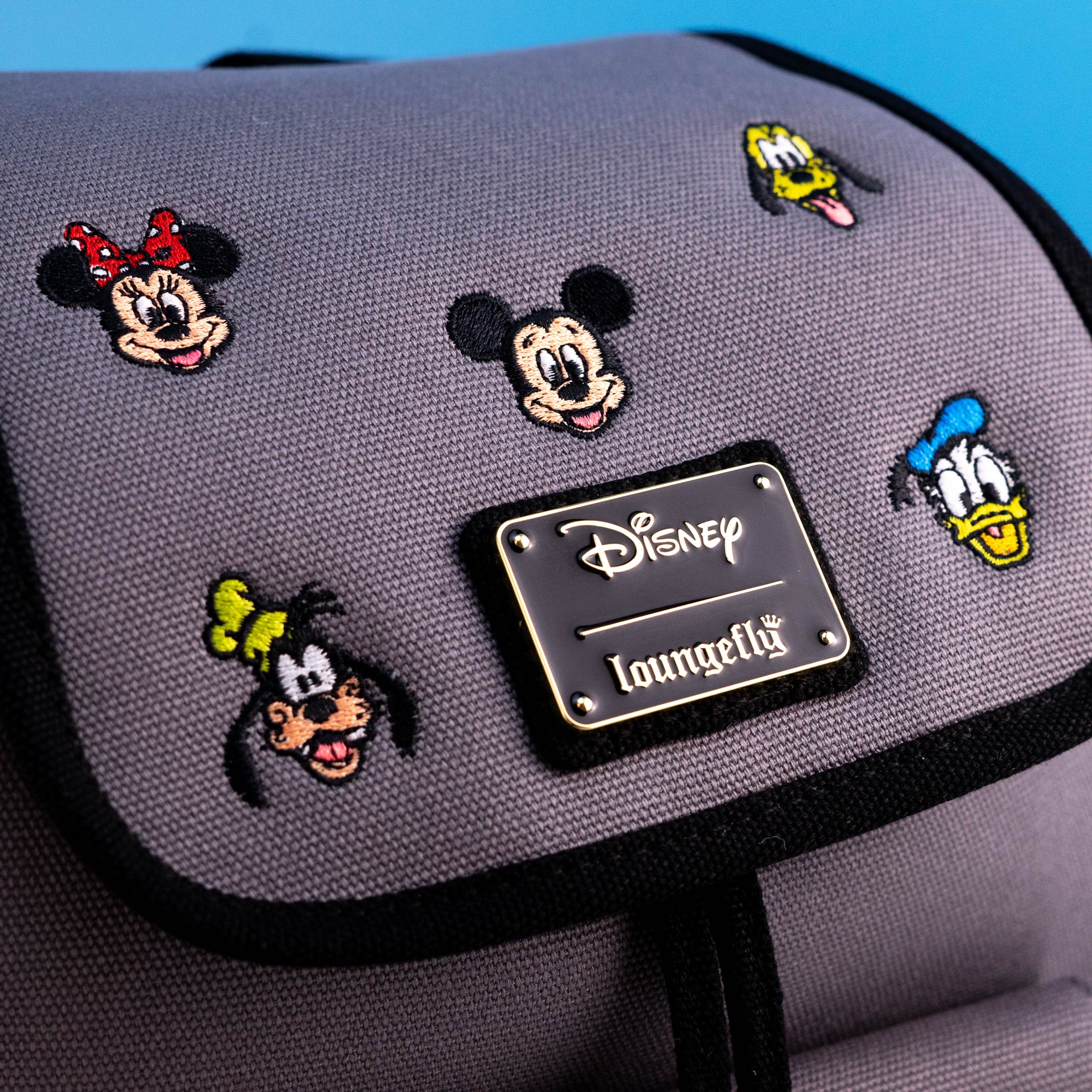 Loungefly x Disney Mickey and Friends Embroidered Icons Mini Backpack - GeekCore