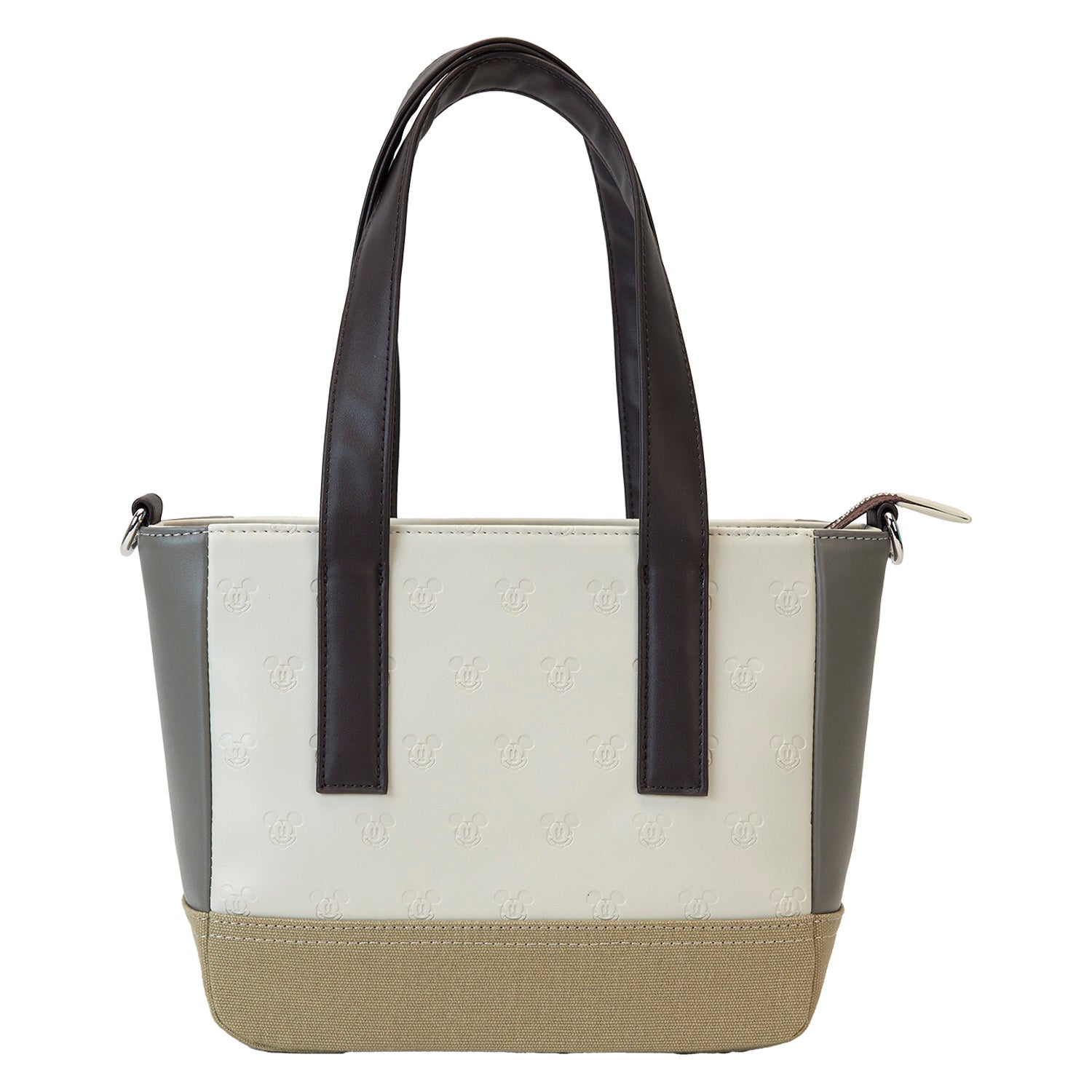 Loungefly x Disney Mickey And Friends Faux Leather And Canvas Mini Tote Bag - GeekCore